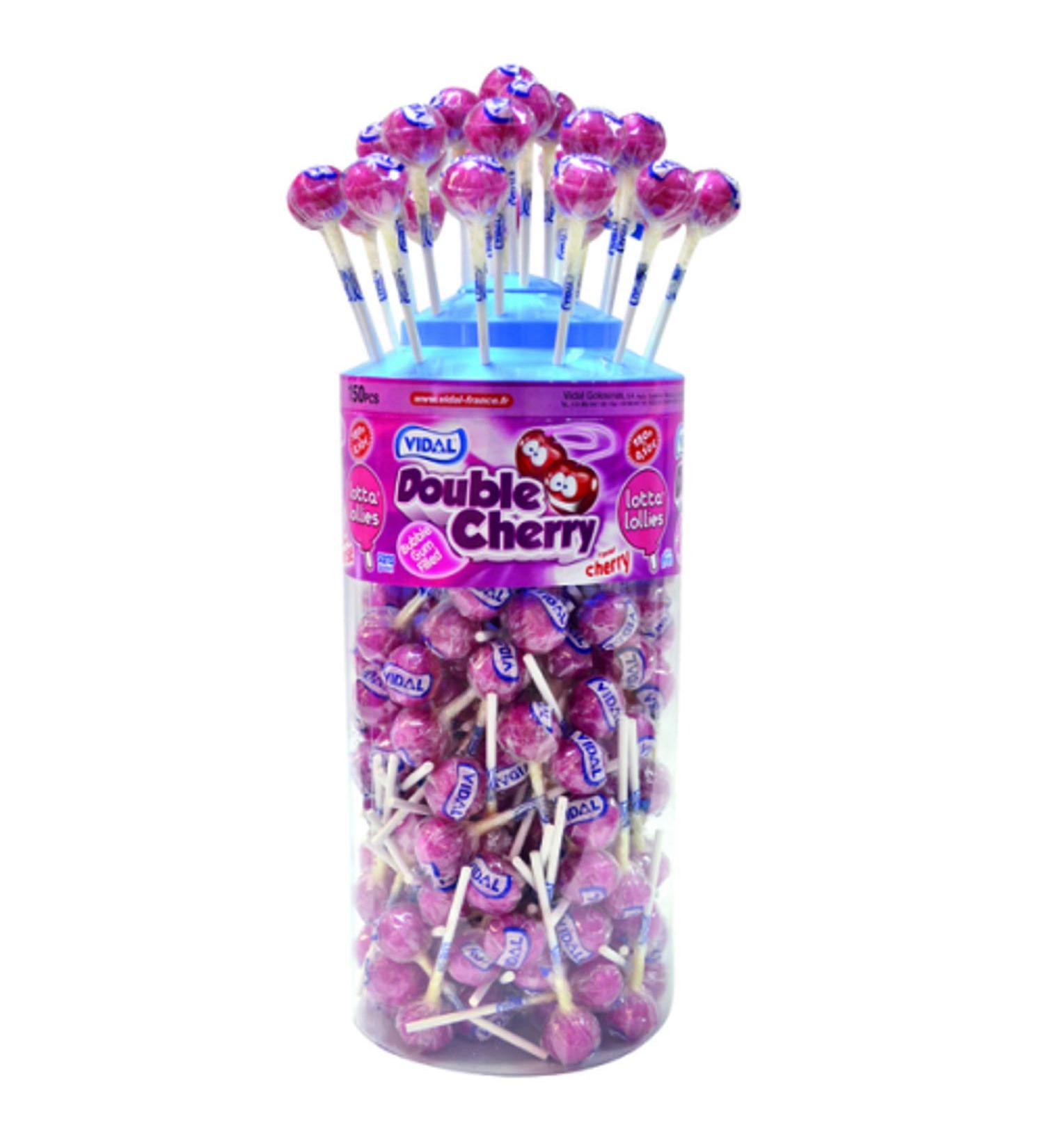 VIDAL Sucettes Double Cherry x 150