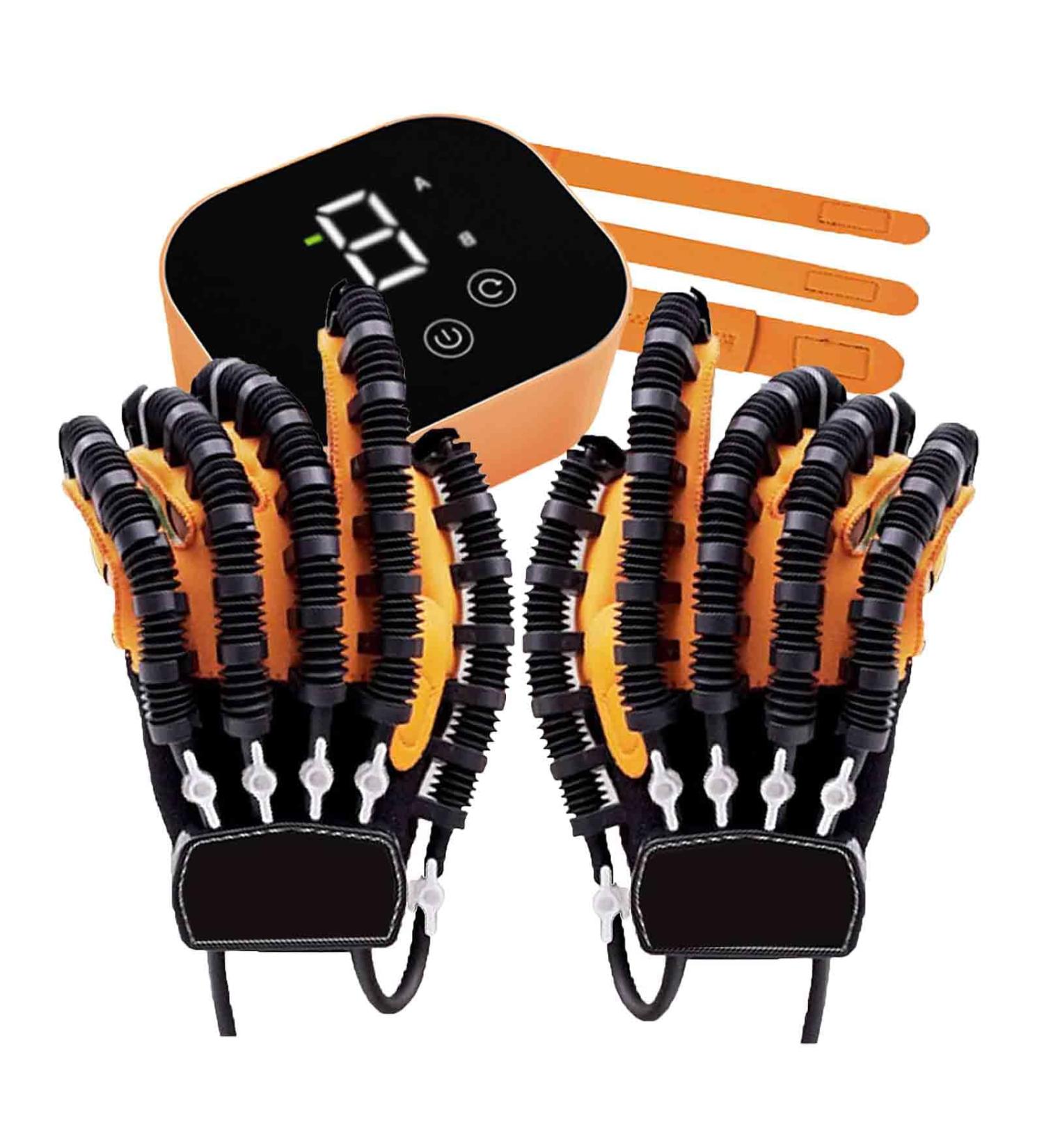 Hand Rehabilitation Robot Gloves Intensity Adjustable Hemiplegia Stroke Arthritis Left & Right Hand Finger Rehabilitation Trainer Relieve Hand Stiffness Chargeable left+right Small - Buy Online on GoSupps.com