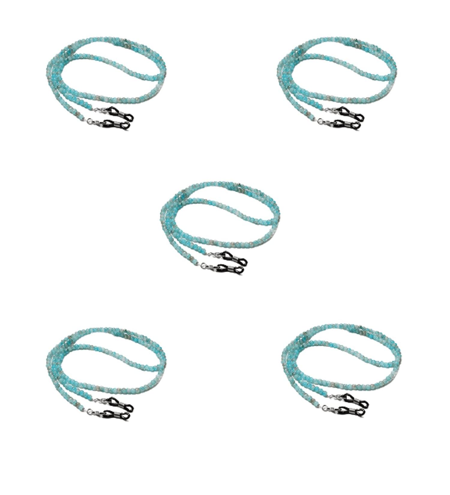 Buy SBTRKT 5pcs Blue Acrylic Fiber Eye Chain - Sturdy Fashionable Design for Sunglasses - Perfect for Seniors & Everyday Use | International Shipping Available - Buy Online on GoSupps.com