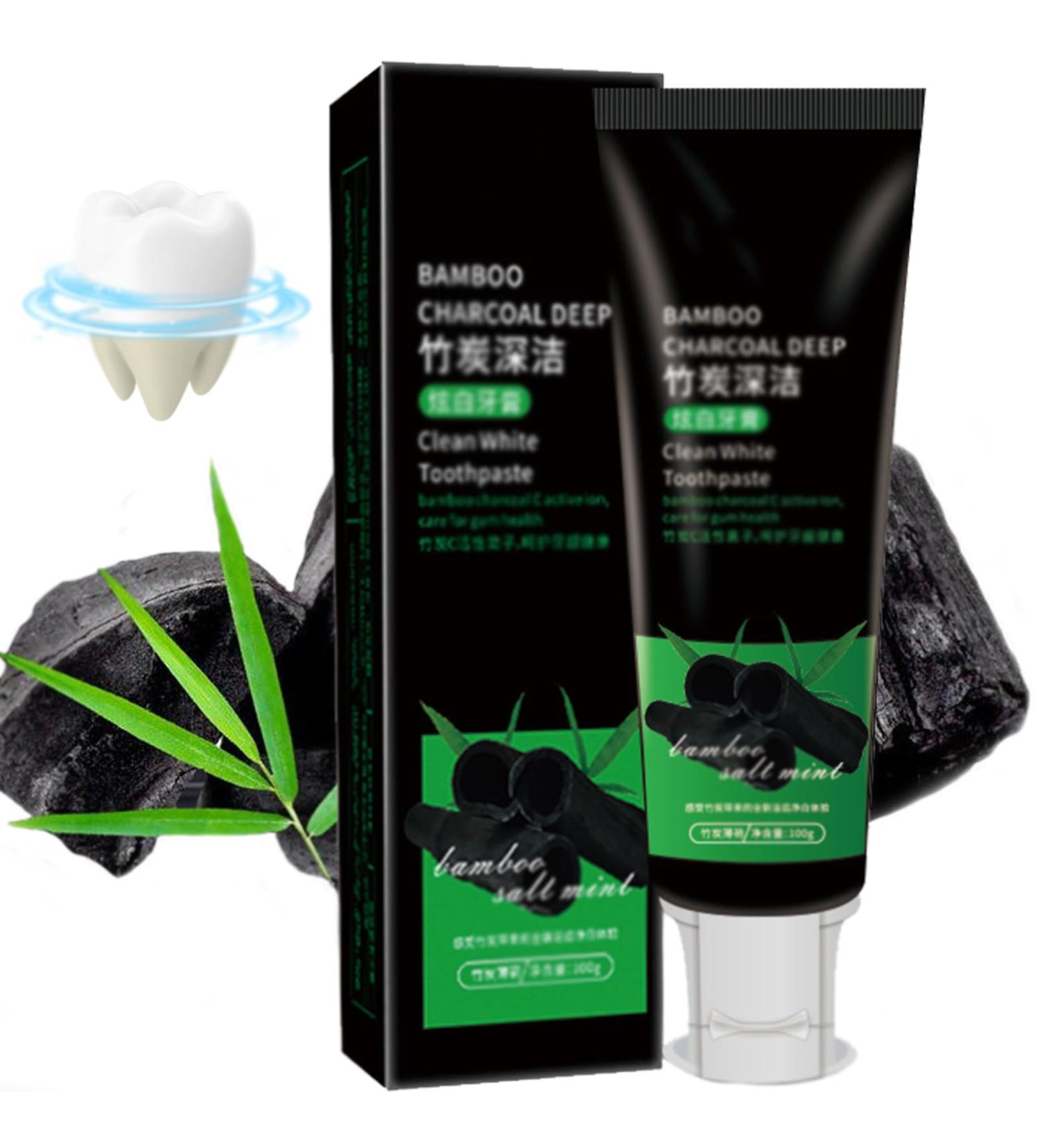 Bamboo Charcoal Deep Clean Toothpaste 100g | Activated Carbon Teeth Whiteners | Stain Remover & Fresh Breath | Buy Internationally - Buy Online on GoSupps.com