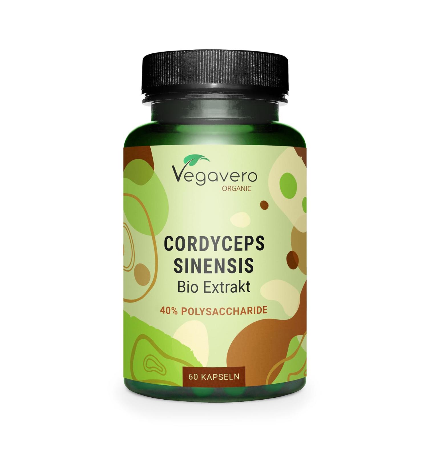 Cordyceps Sinensis BIO | Unique : Extrait Biologique (20:1) 13000 mg de Poudre CS-4 | Adaptog ne + Immunit | Sans Additifs & Vegan | Vegavero  - Buy Online on GoSupps.com
