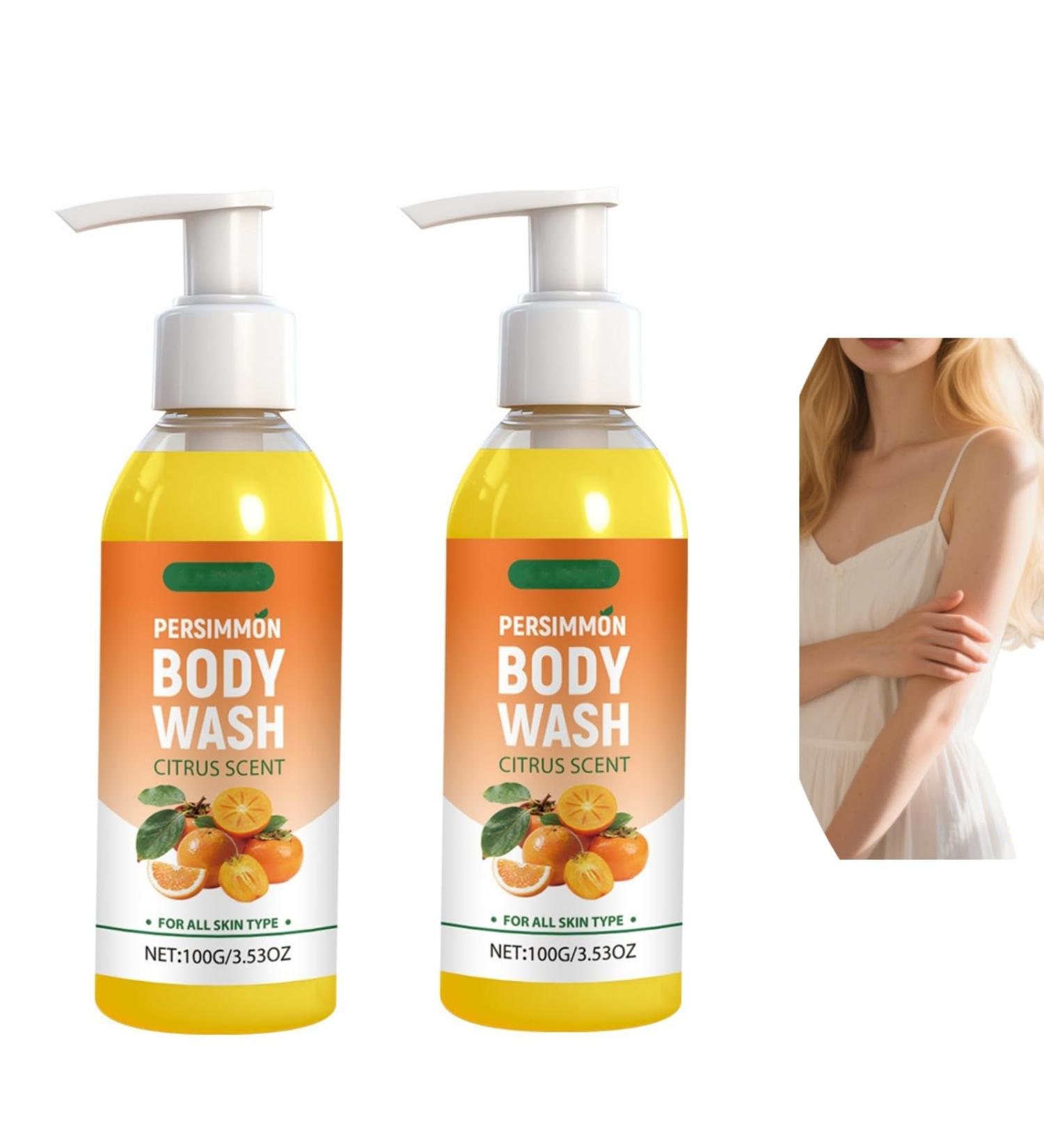 Persimmon Body Wash - Gel douche d odorant naturel au parfum d'agrumes pour le contr le des odeurs corporelles hydratation longue dur e et nettoyage en profondeur pour les femmes (2PCS) - Buy Online on GoSupps.com
