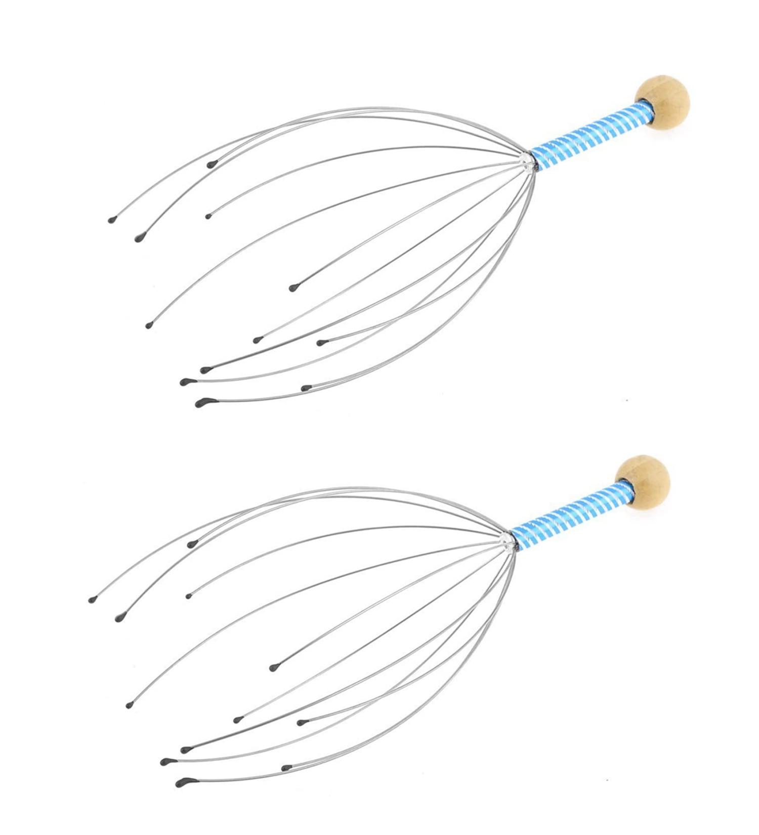 Rieder 2X Metal Finger Neck Scalp Head Stress Relief Massager - Ultimate Relaxation Tool for Stress Relief & Wellness - Buy Online on GoSupps.com