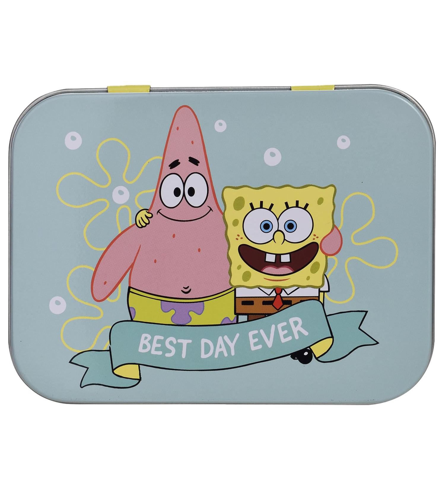 Spongebob Children's Plaster - 12 Pieces in Metal Box | Fun & Practical Storage for Kids - Perfect for Backpack & Handbag - Buy Online on GoSupps.com