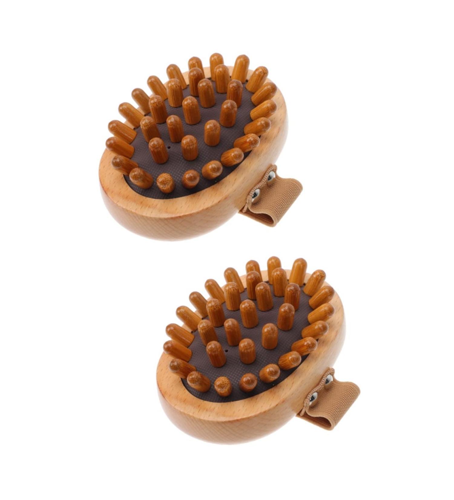 Minkissy 2-Pack Massage Device - Fascia & Cold Roll Massage Tool for Body & Scalp - Essential Oil Handheld Brushes in Assorted Colors - 11x8cm - Buy Online on GoSupps.com