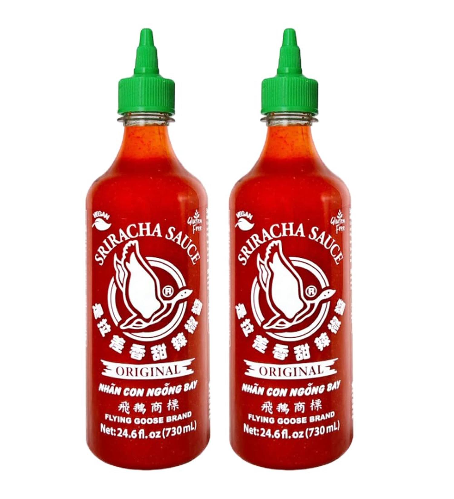 2 x 730Ml Sriracha Hot Chilli Sauce Barbecue Spicy Snack Dip Meat Seafood Marinade