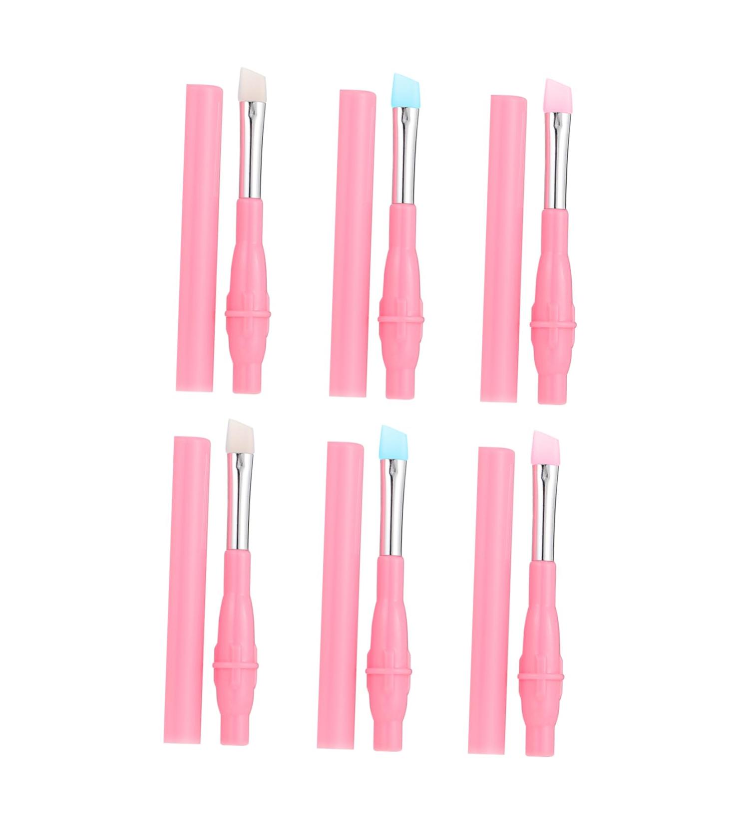 Shop NOLITOY 6pcs Eyebrow Brush Kit - Multi-use Makeup Brushes & Accessories for Girls | Perfect for Travel & Lip Makeup - Buy Online on GoSupps.com