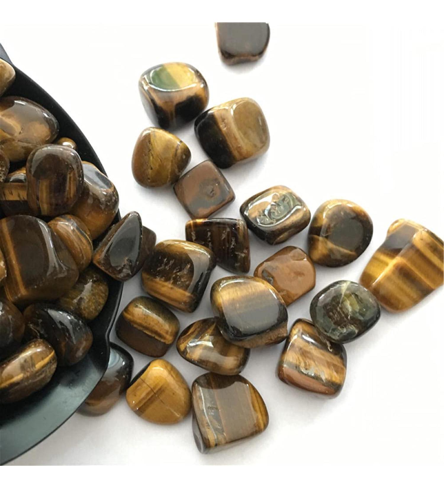 Buy Yellow Tiger S-Eye Baroque Stone - Natural Crystal Gravel for Healing (50g 100g 1000g) - Ideal for Aquariums - Buy Online on GoSupps.com