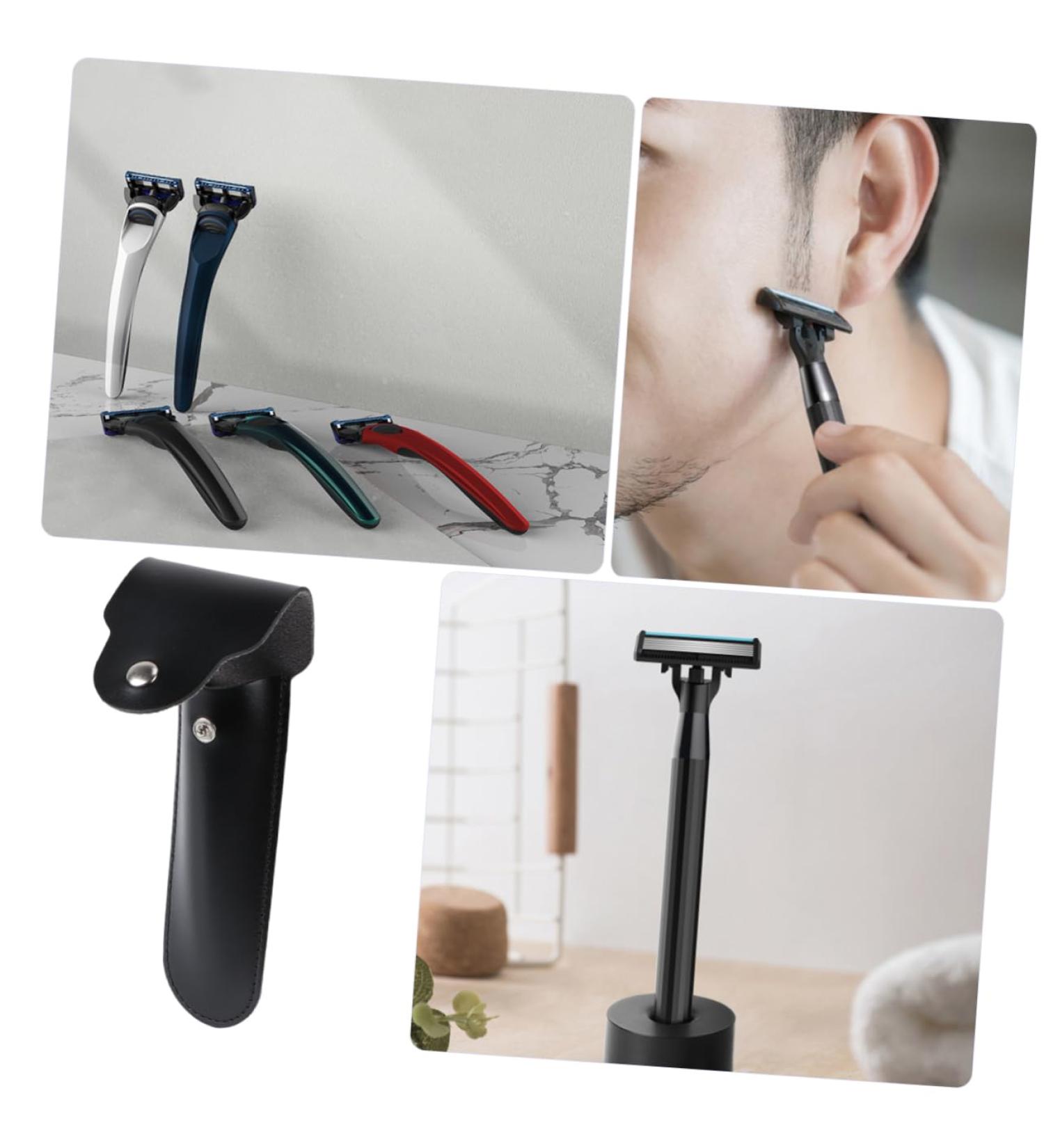 Fomiyes Women's Leather Razor Bag - Travel Case for Safety Razor | Stylish & Durable Pocket Storage - Buy Online on GoSupps.com