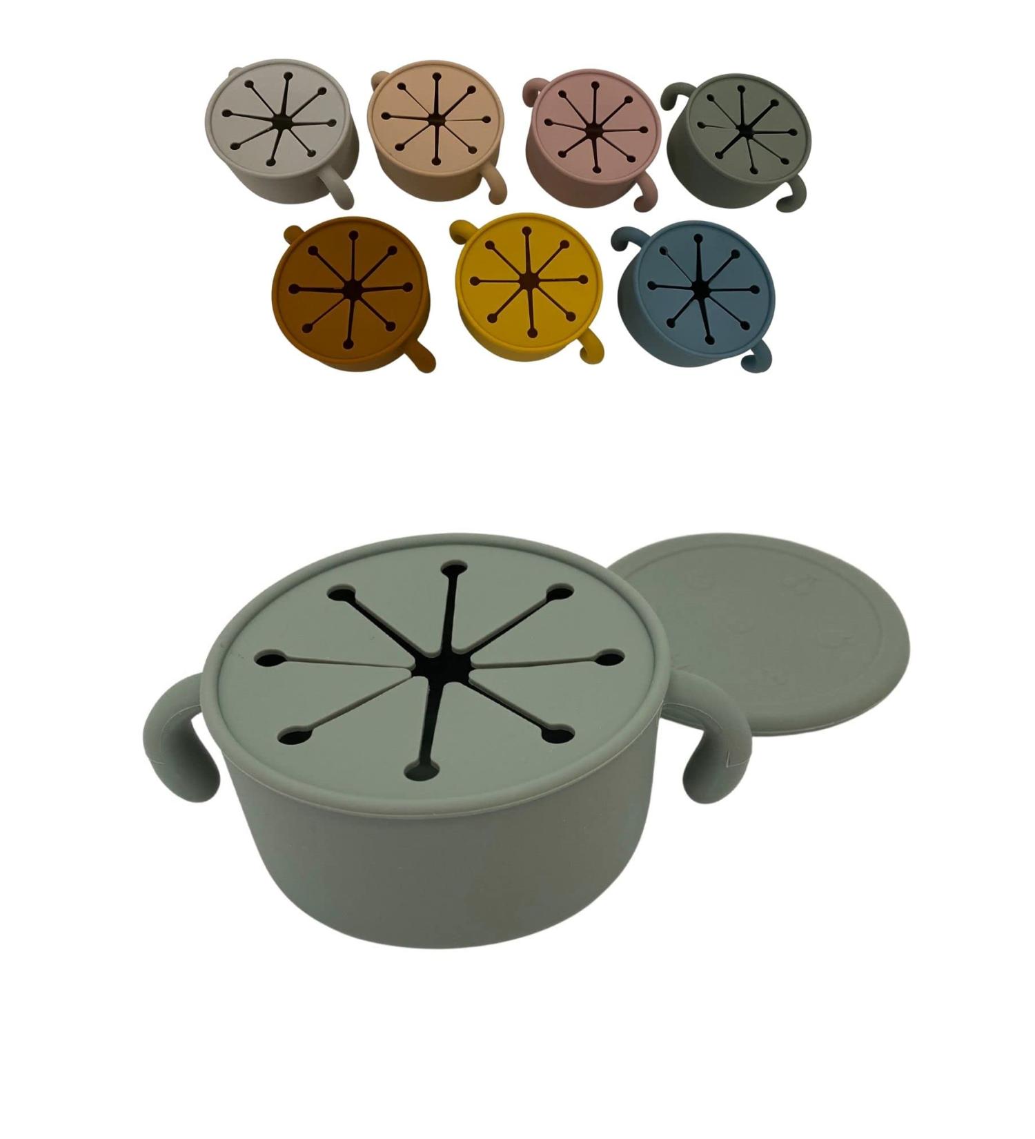 Blumie Silicone Snack Pot for Babies and Toddlers - BPA Free Finger Food Cup (Willow Green) - Buy Online on GoSupps.com