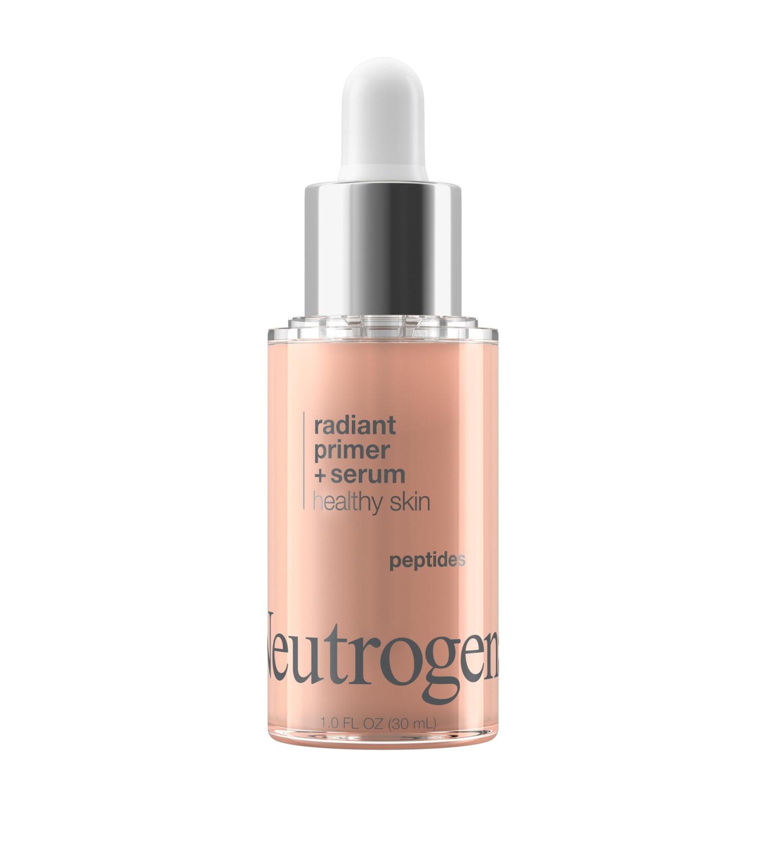 Neutrogena Healthy Skin Radiant Booster Primer & Serum - Peptide-Infused Skin Tone Evening Smooth Texture - 1.0 fl. oz | International Shipping Available - Buy Online on GoSupps.com