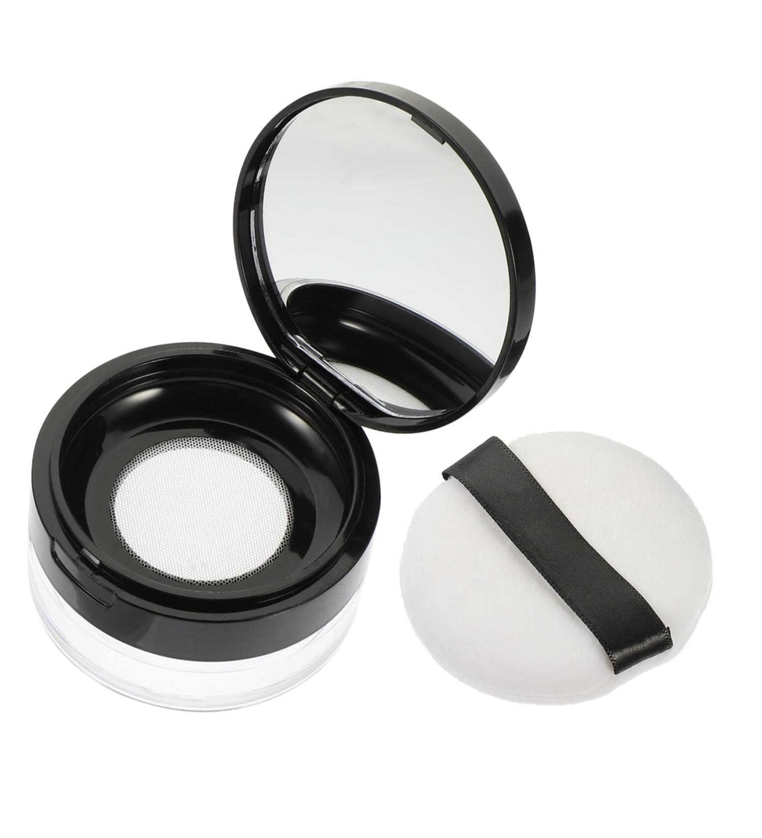 Angoily 1 Set Loose Powder Box Powder Box Face Powder Jars Puff Powder Container Portable Powder Holder Travel Lotion Container Makeup Containers Nail Stickers Plastic Office Cream - Buy Online on GoSupps.com