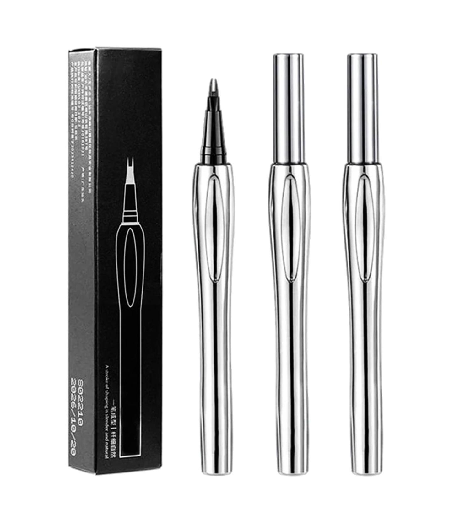 Micro-Fork Tip Pencil Long-lasting Waterproof Brows Pencil 3Pieces Eyebrow Pencil with 2-Prong Micro-Fork Tip Applicator Microblading Pencil for Creating Natural Eyebrows Smudge-proof (1 Of Each) - Buy Online on GoSupps.com