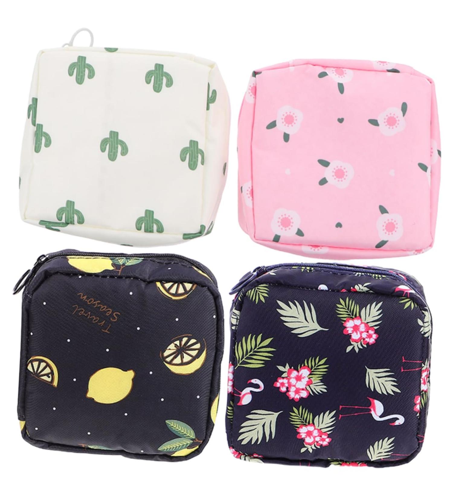 Anneomas 4-Pack Women s Portable Storage Bags | Multifunctional Lipstick & Period Bags | Stylish Small Pockets for Girls - Buy Online on GoSupps.com