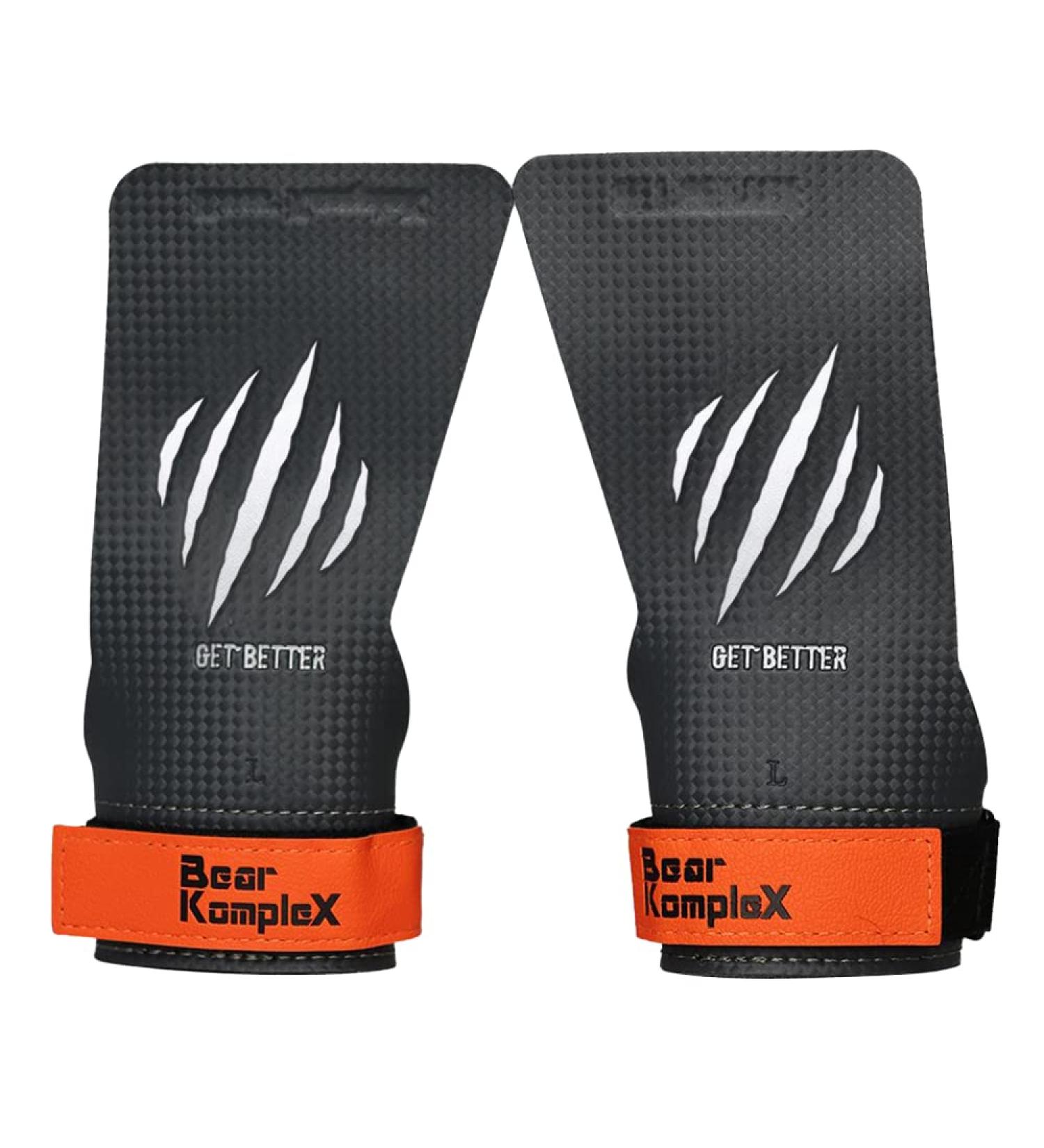 Bear KompleX Carbon No Hole Speed Hand Grips with Wrist Straps - Large | Hand Protection for Pull-Ups, Weightlifting, WODs - Cross-Training Gloves for Men and Women - Buy Online on GoSupps.com