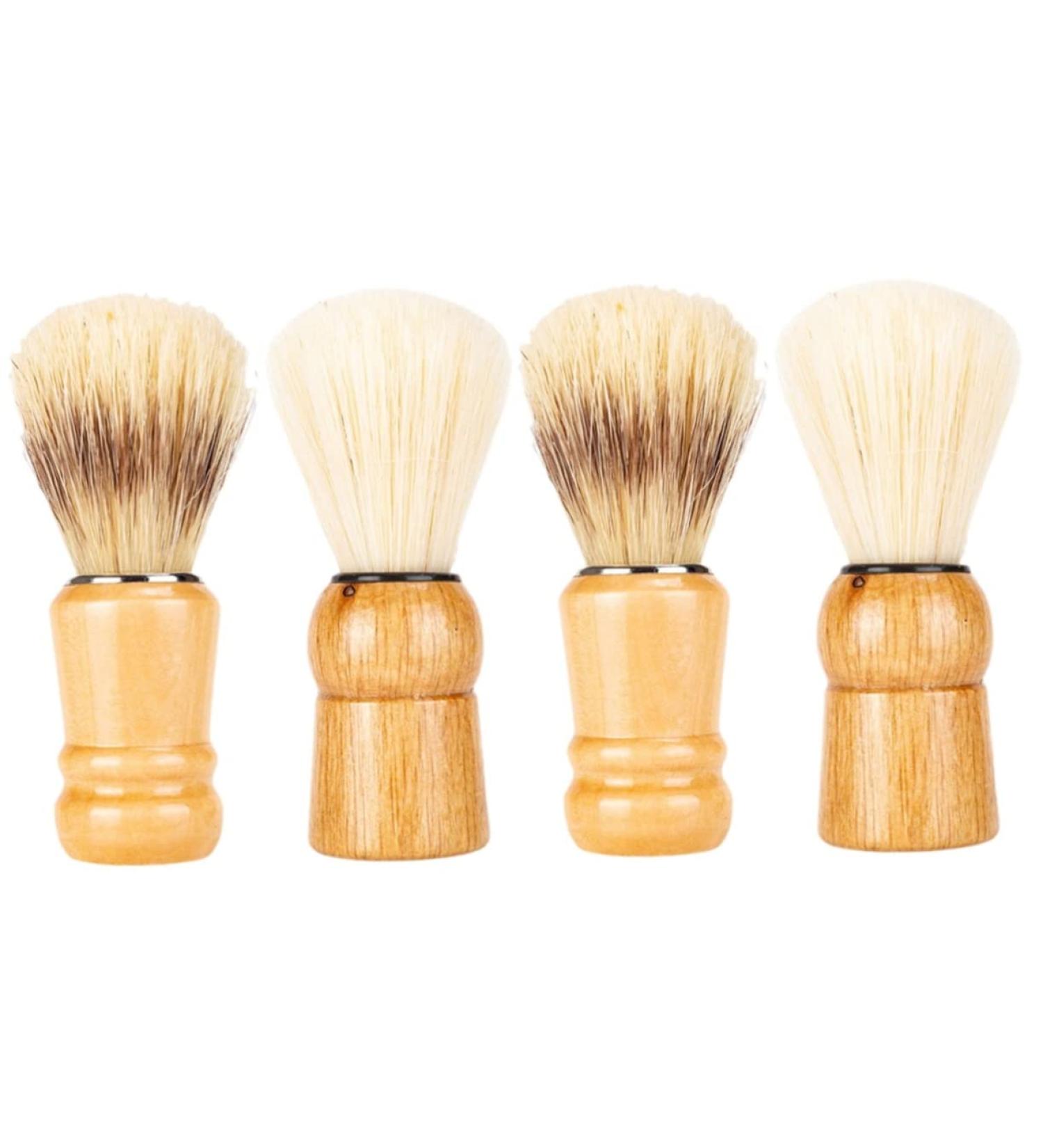 Frcolor Beard Bush Set | 4-Piece Goat Hair Shaving Brush & Neck Brush | Ideal for Men s Grooming | Art of Shaving Tools | International Shipping - Buy Online on GoSupps.com