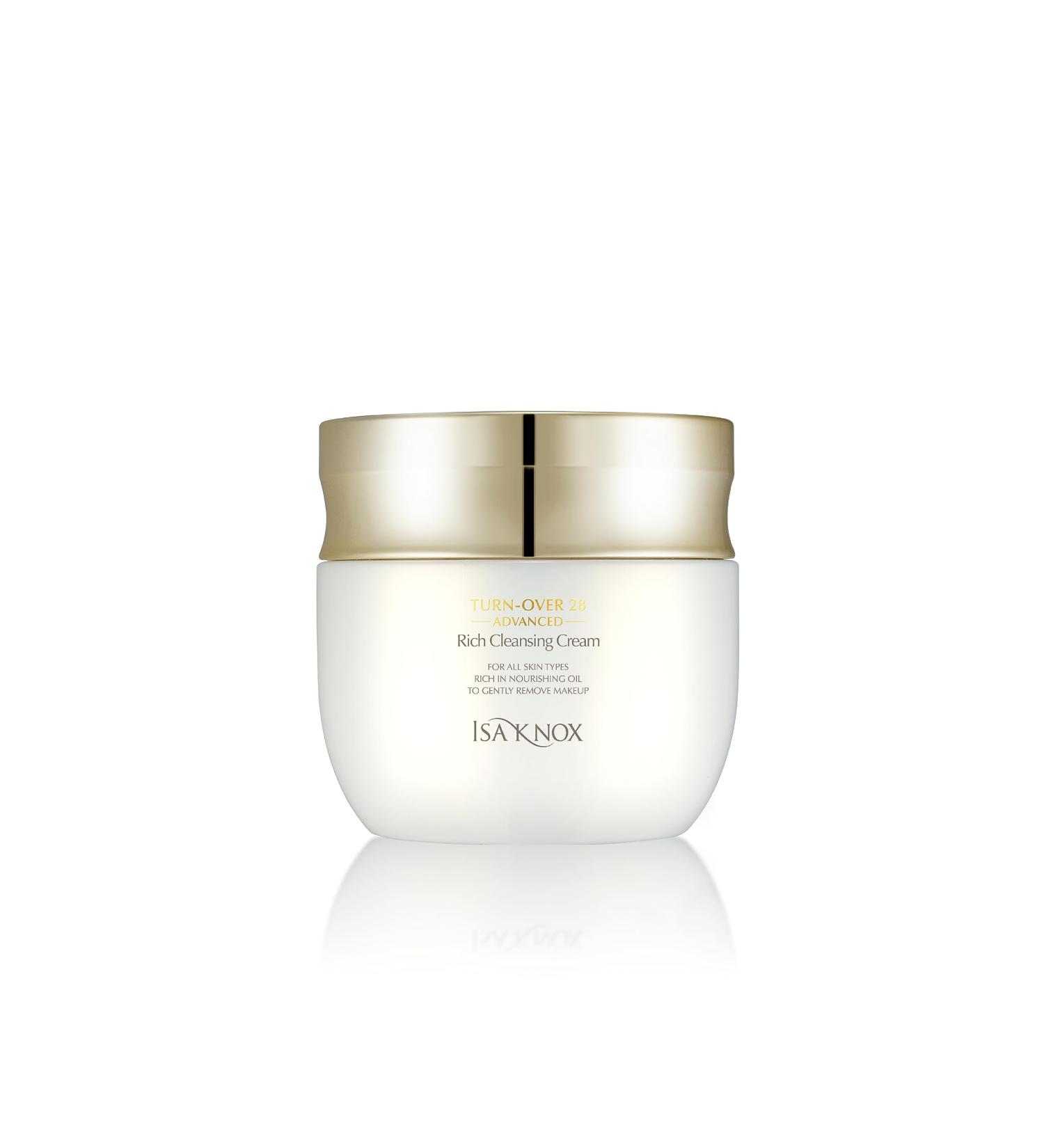 Isa Knox Turnover 28 Advanced Rich Cleansing Cream 6.8fl oz | Nourishing Makeup Remover with Evergreen Oak & Pomegranate Vinegar | Korean Skincare - Buy Online on GoSupps.com