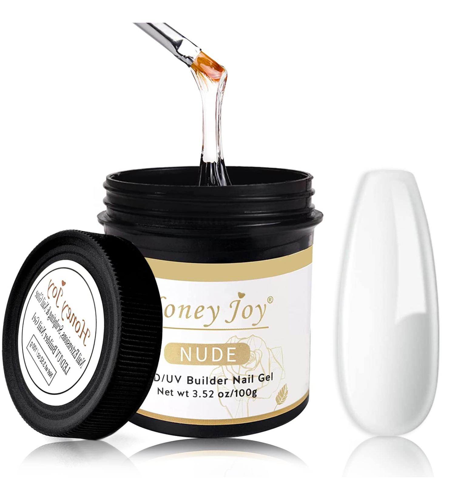 Honey Joy Clear Builder Nail Gel 100g/3.5oz | Sculpting & Nail Extensions Gel | LED/UV Builder Gel for Nail Art | HJ-GEL005-Clear - Buy Online on GoSupps.com