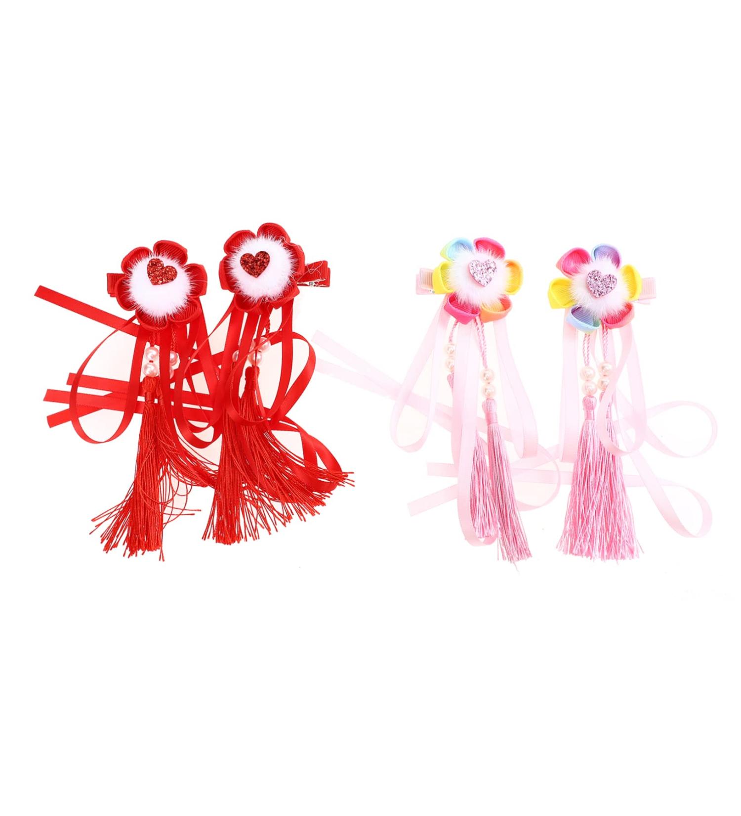 FRCOLOR 2 Pairs of Hair Accessories Hair Clips for Women Vintage Flower Hair Clips Hair Clips Chinese Style Hair Clips with Tassels Hair Clips with Chinese Tassels Tassel Hair Clip - Buy Online on GoSupps.com