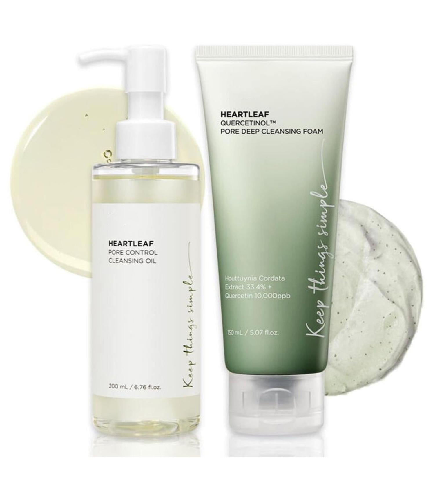 Pore Control Cleansing Oil 200ml Quercetin Pore Deep Ceansein Facial Cleanser 150ml 77% Soothing Toner 250ml Daily Cleansing Skincare (A+B) - Buy Online on GoSupps.com