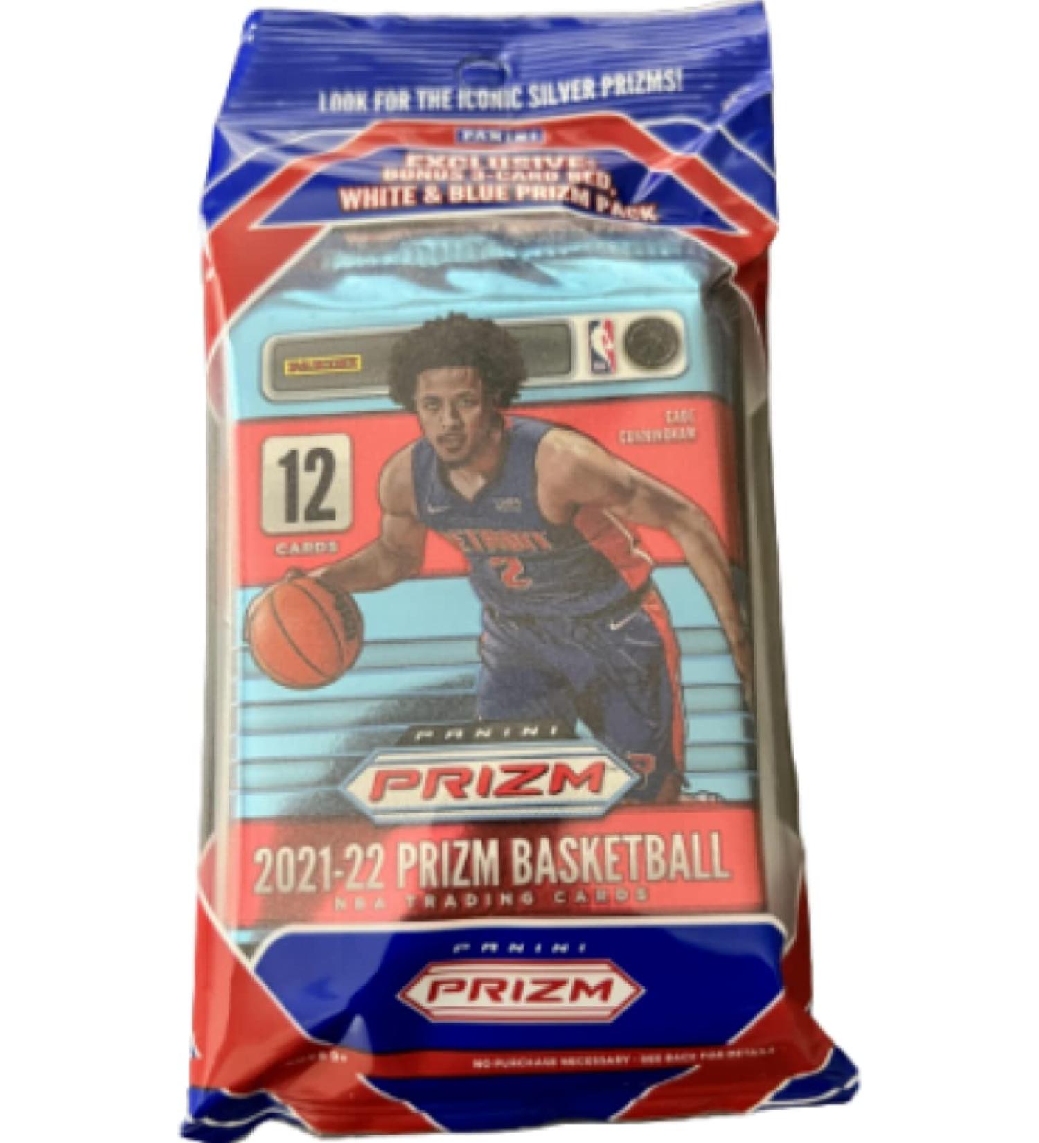 2021-22 Panini Prizm Basketball Fat Pack (15 Cards: 3 R/W/B Prizms)