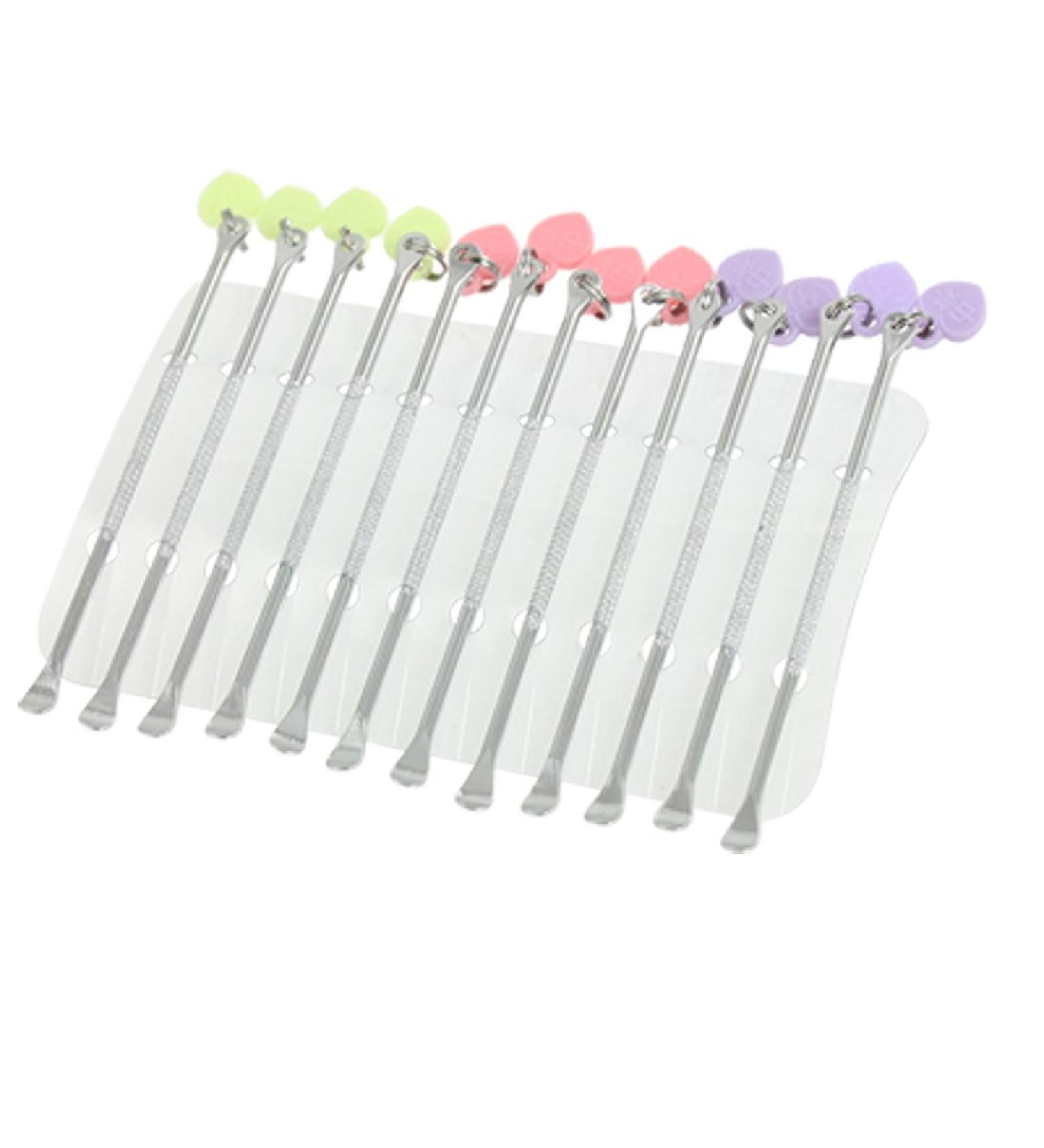 Qtqgoitem Heart Pendant Silver Tone Metal Earpick Ear Wax Removers 12 Pcs (Model: b95 878 029 06b 729)