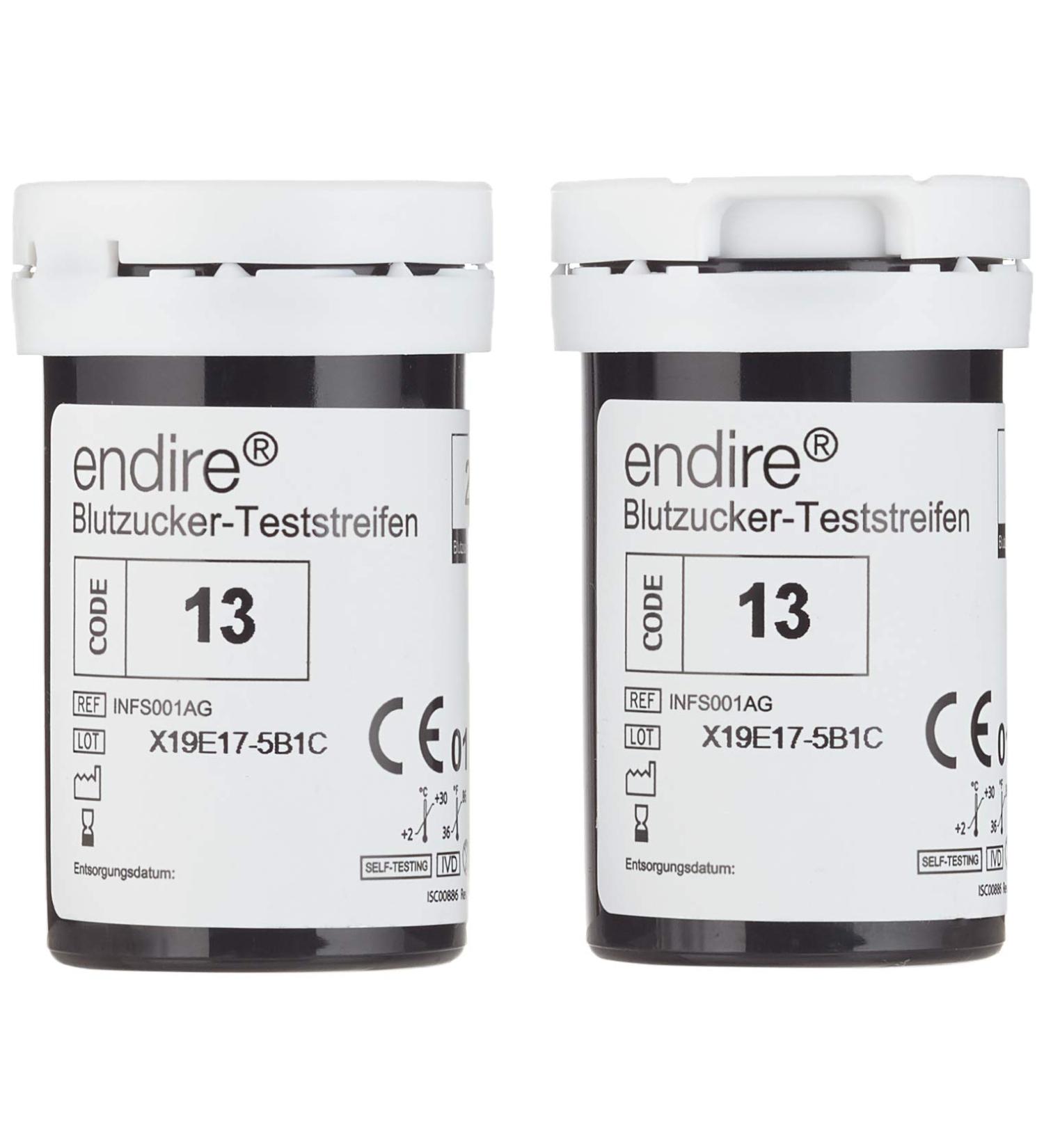 Buy Endire Blood Sugar Test Strips 50 pcs | Fast International Shipping for Accurate Diabetes Monitoring - Buy Online on GoSupps.com
