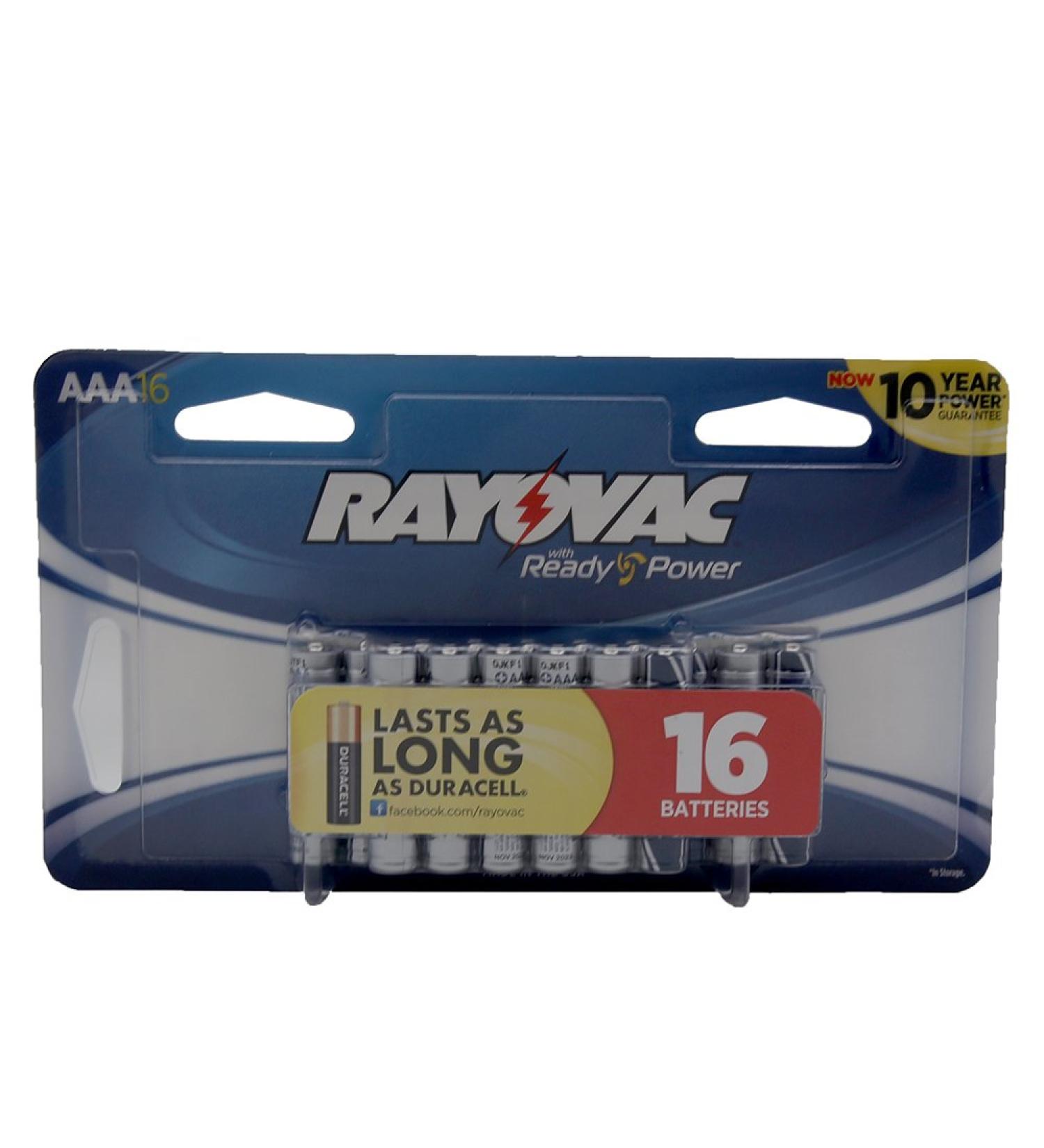 Rayovac 824-16ltj Aaa Alkaline Batteries 16 Pk