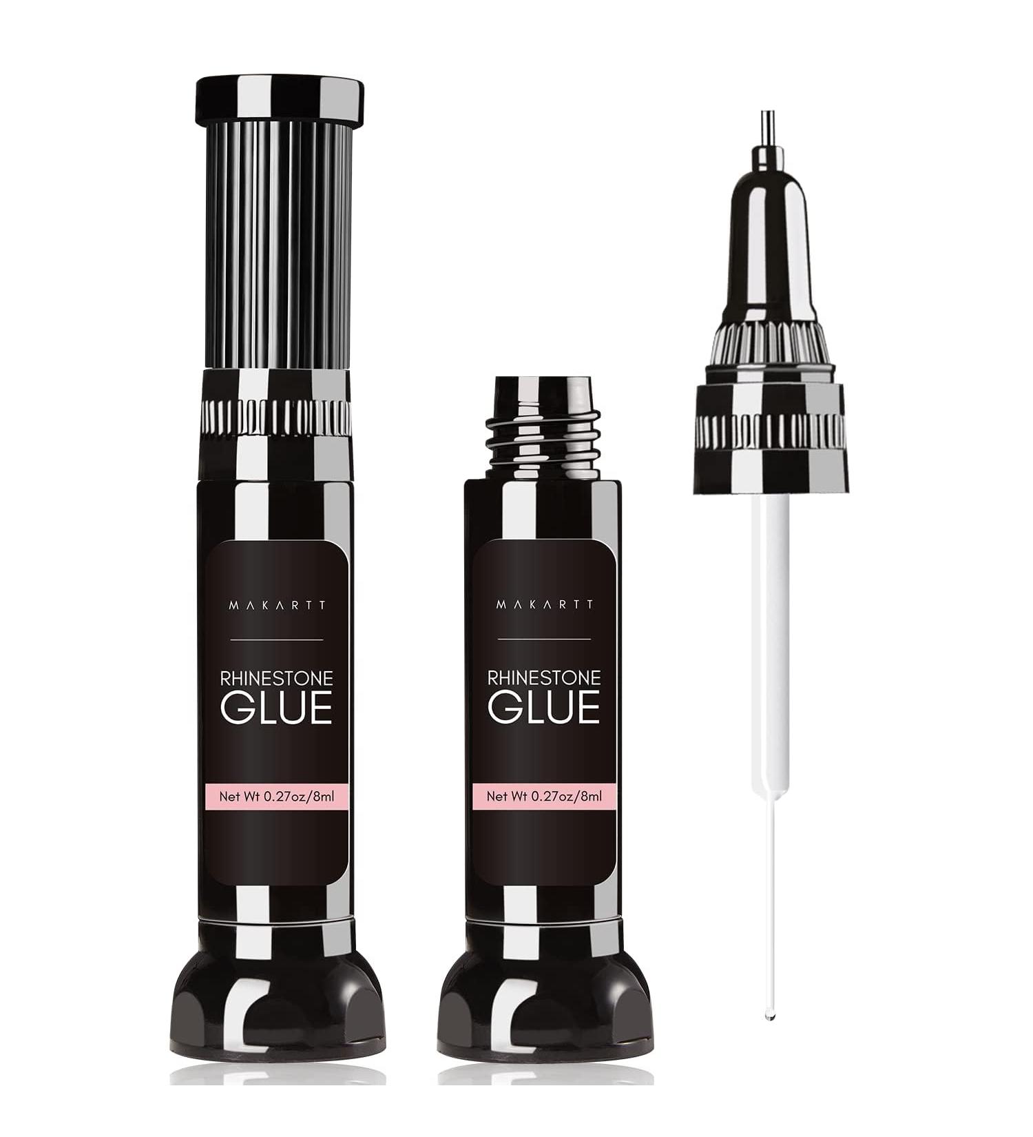Makartt Updated Nail Rhinestone Glue Gel with Brush&Pen tip 2pcs Clear Nail Glue Precision Pen Super Strong Adhesive Nail Art Glue Gel for Nail Decorations For Tiny Nail Rhinestones - Buy Online on GoSupps.com