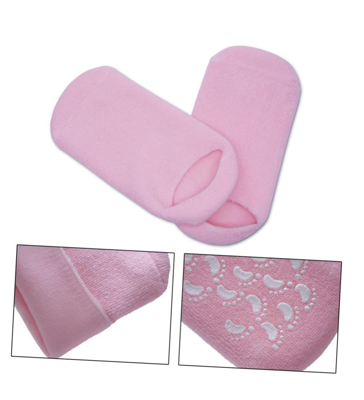 Healeved 2 Pairs Spa Socks Pedicure Socks Cotton Socks Sooth Socks Soothing Socks Cotton Toe Socks Gel Socks Moisturizing Socks Moisture Socks Moisturising Socks Silicone Foot Protector medium - Buy Online on GoSupps.com