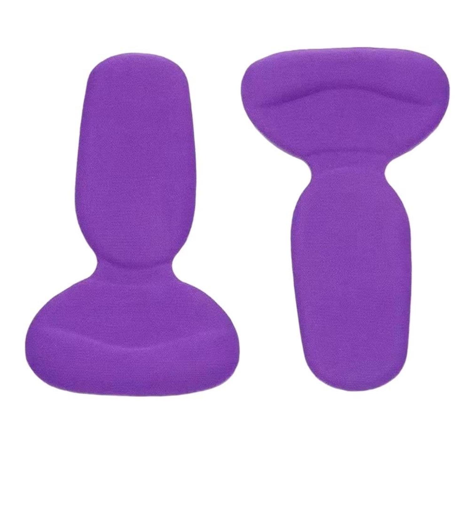 Heel Cushion Pads Anti-wear Foot Shock Absorption Heel Protectors Adult Soft Daily for Spurs and Heel Blister Prevention(Purple Large)