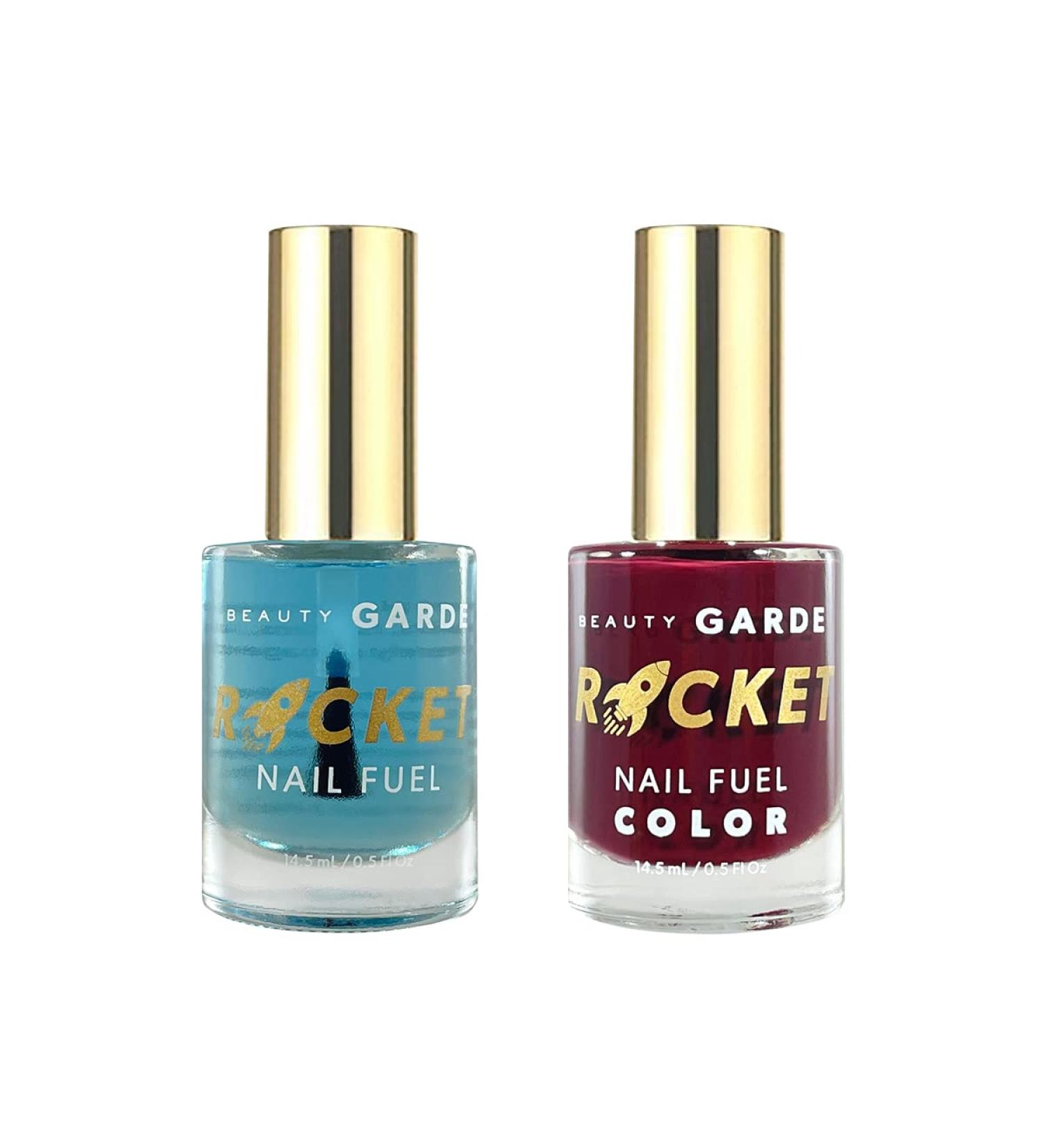 BeautyGARDE Rocket Nail Fuel & Socialite Nail Polish Care 2 Pack - Nail Strengthener, Growth Treatment & 7-Free Nonie Cr me - 1oz - Buy Online on GoSupps.com
