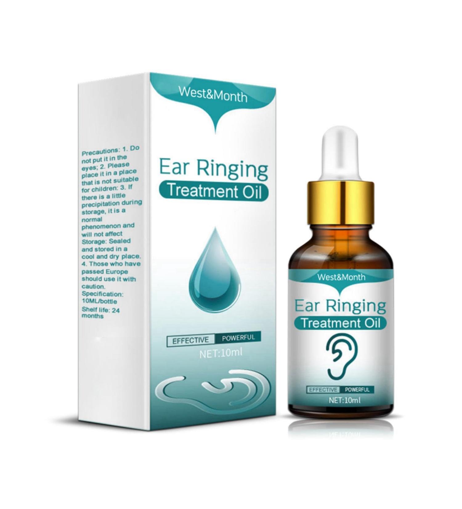 Tinnitus Relief Ear Drops - Natural Ear Oil for Ear Ringing and Itchy Ears - Buy Online on GoSupps.com