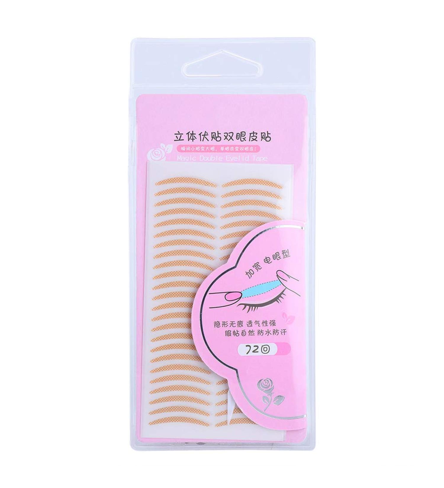 72 Pairs Eyelid Tape Double Eyelid Tape Sticker Invisible Double Eyelid Lift Strips Instant Eyelid Stickers Invisible Double Eyelid Tape Adhesive Eyelid Sticker Makeup Tool - Buy Online on GoSupps.com