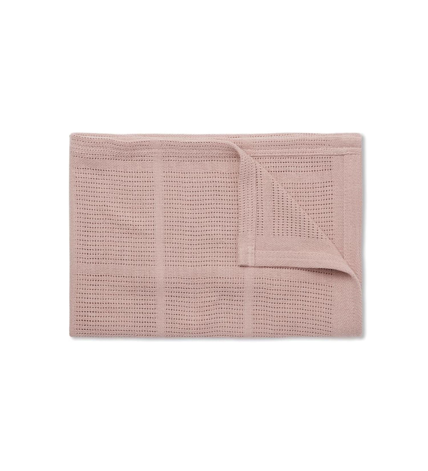 MORI Baby Premium Breathable Bamboo-Cotton Blanket in Blush Ideal for Swaddling Newborn Boys and Girls Perfect for Year-Round Comfort 70 x 100 cm