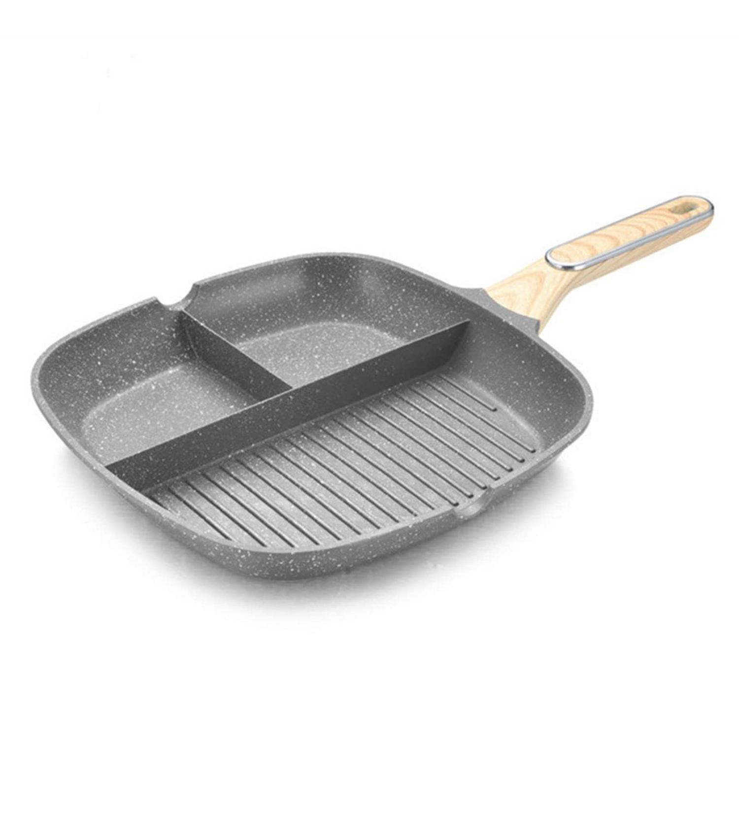 TREGOO Pan Multi-Purpose Durable Nonstick Frying Pan 3-in-1 Steak Breakfast Skillets Omelet Saucepan Cooking Pot Kitchen Cookware Utensils (Color : B) - Buy Online on GoSupps.com