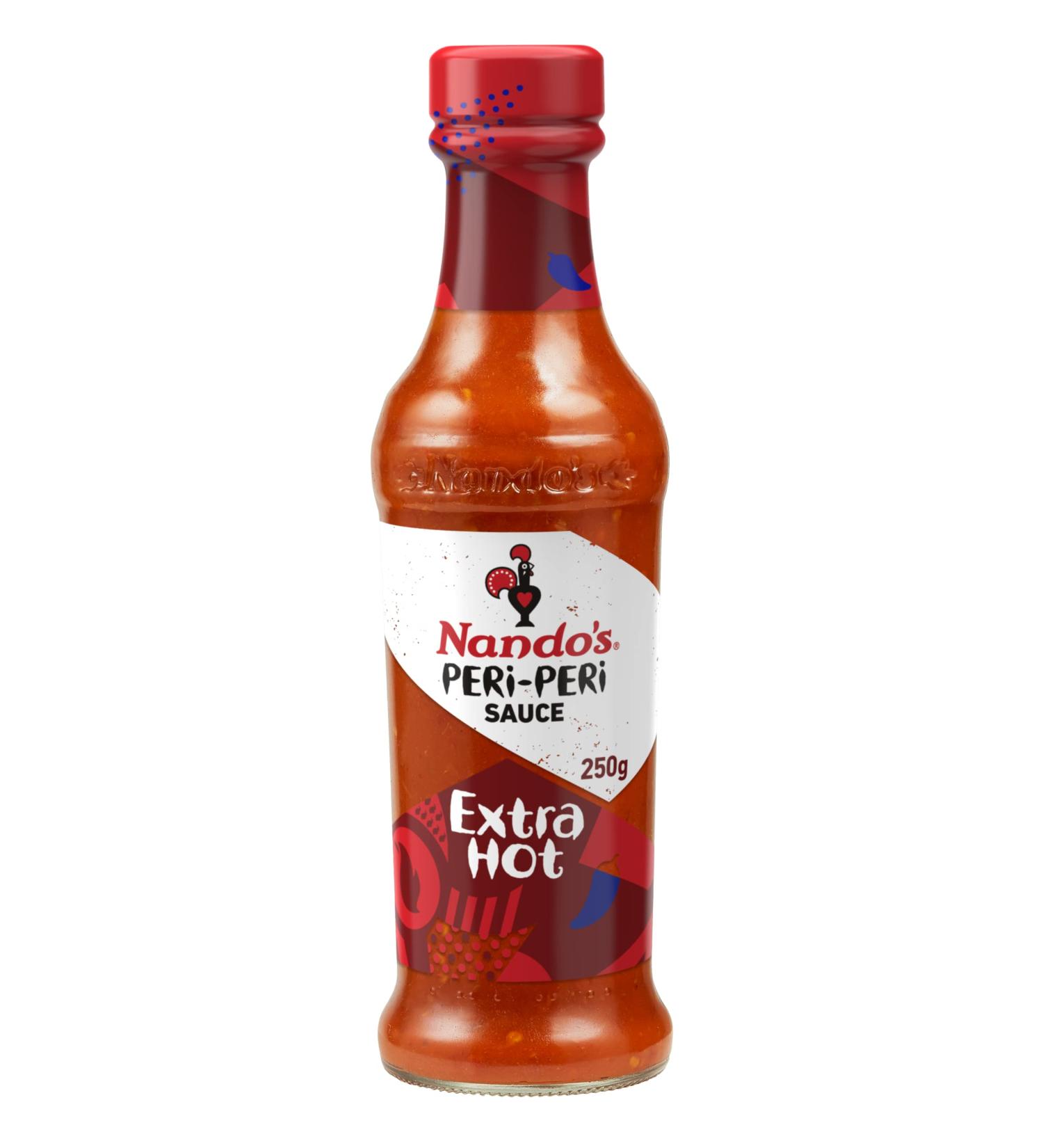 Nando's Extra Hot Peri-Peri Sauce (250ml) - Buy Online on GoSupps.com