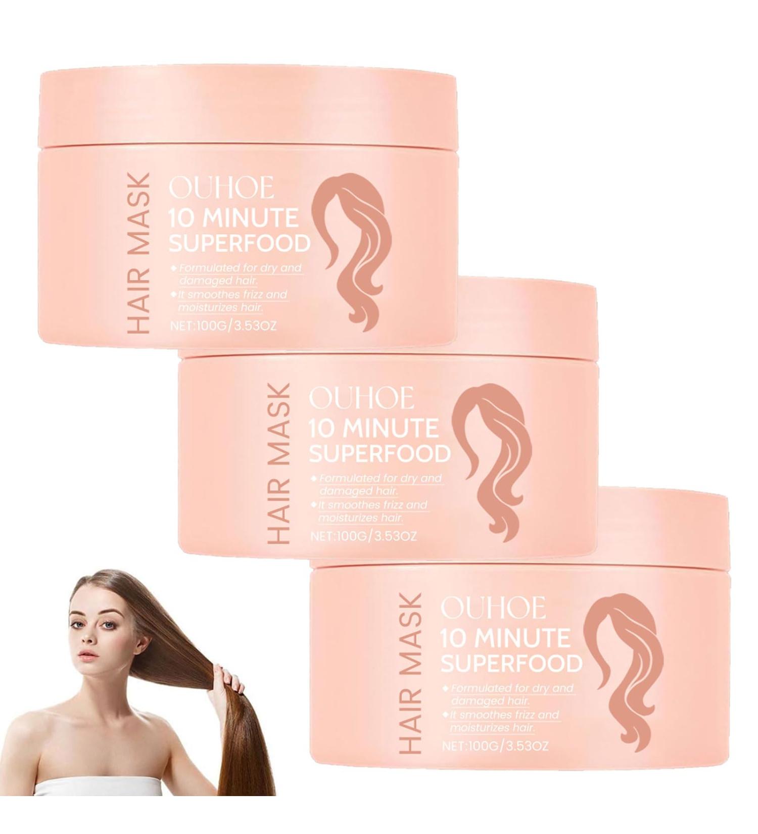 Glimmer 10-Minute Vitamin-Infusion Hair Mask Glimmr Hair Mask - 10 Minute Superfood Hair Mask Glimmer Hair Mask Glimmr Hair Mask for Thicker Fuller Softer Hair (3Pc) - Buy Online on GoSupps.com