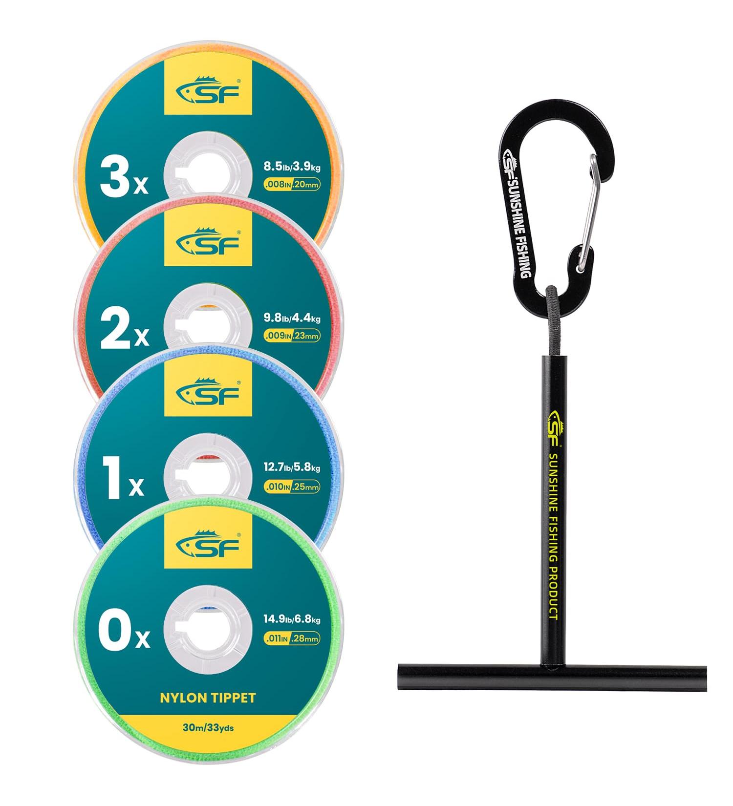 SF Transparent Monofilament Nylon Peak Cord for Fly Fishing | 30m 75m 100m | Includes Coil Holder & Leaders - Best for Trout & Freshwater - Buy Online on GoSupps.com