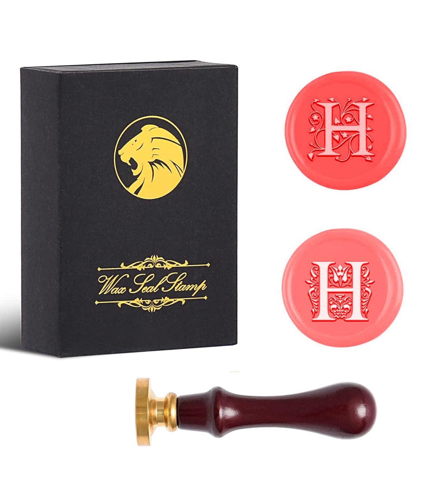 iTERYOU Letter H Wax Seal Stamp Set - A to Z Series in Gift Box | Thanksgiving Seal Stamp Kit - 2Pcs - Buy Online on GoSupps.com