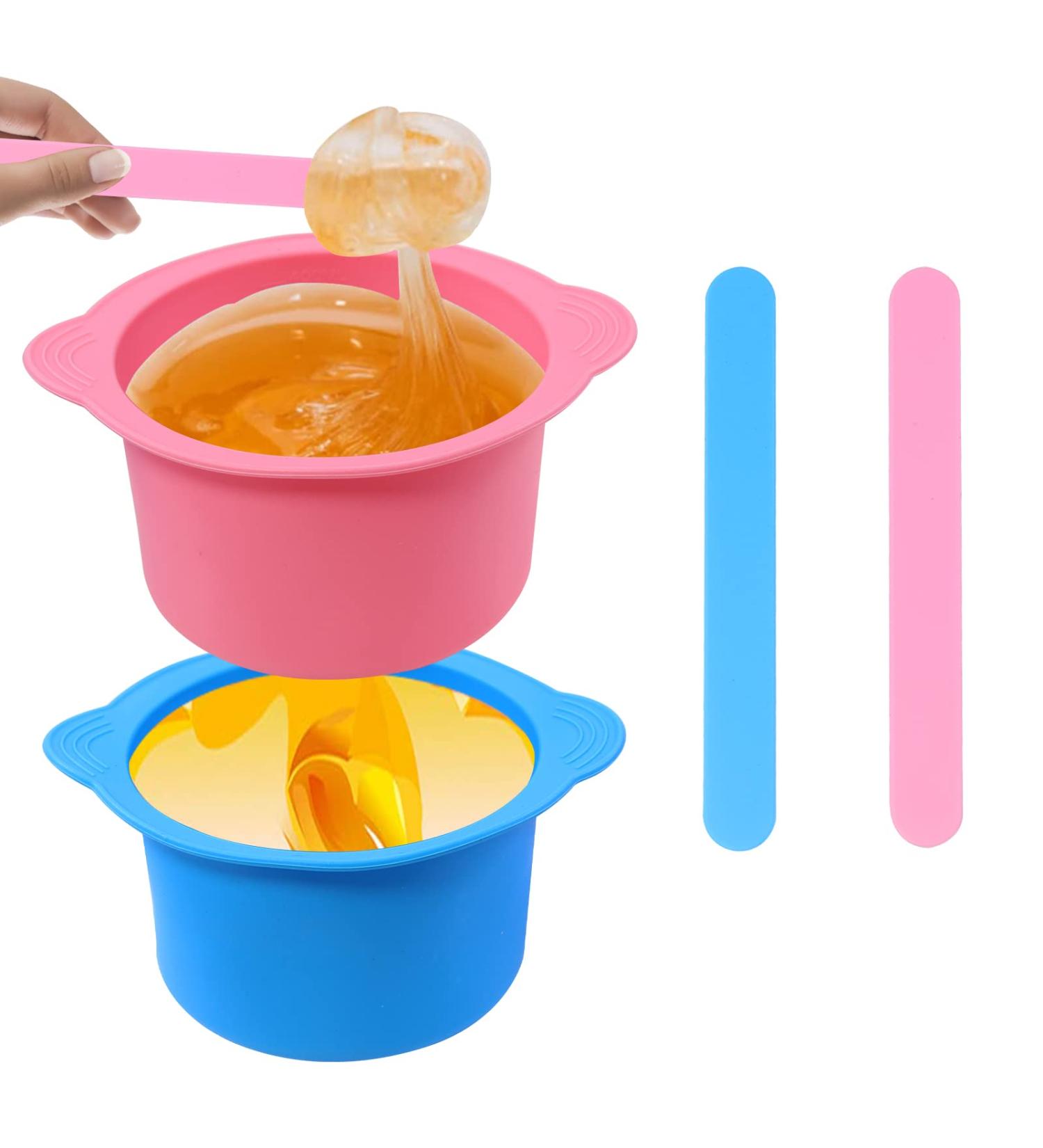 Yungs Wax Warmer Replacement Bowl Set Non-Stick Silicone Shells & Spatulas for Hair Removal | Compatible with All Wax Warmers - Buy Online on GoSupps.com