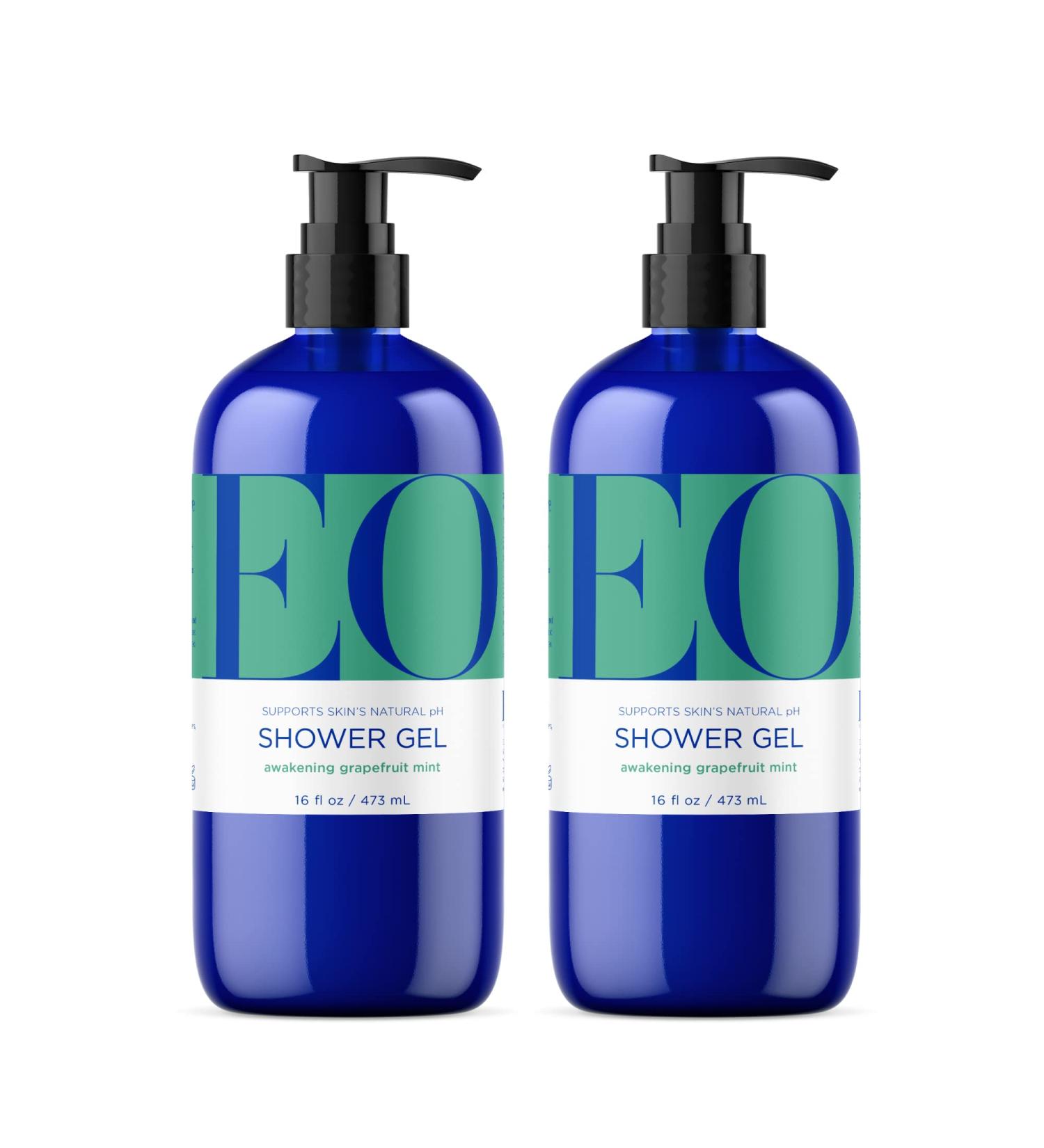 EO Grapefruit Mint Organic Body Wash 16oz (2 Pack) | Plant-Based Skin Cleanser with Essential Oils - Buy Online on GoSupps.com