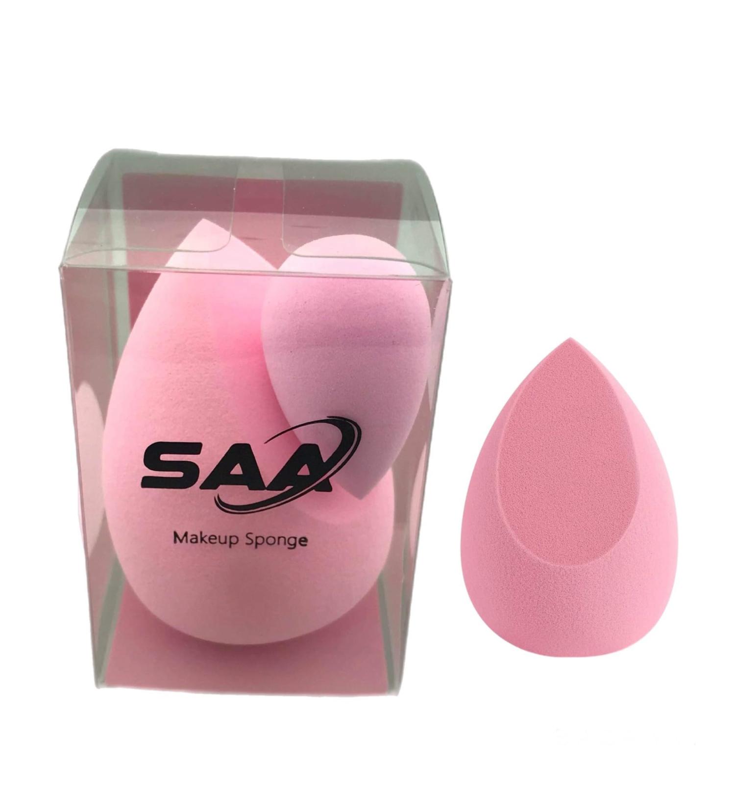Buy SAA Makeup Sponge - Light Pink Nude Blender Latex-Free Super Soft Beauty Sponge for Liquid Foundation - 2pcs - Buy Online on GoSupps.com