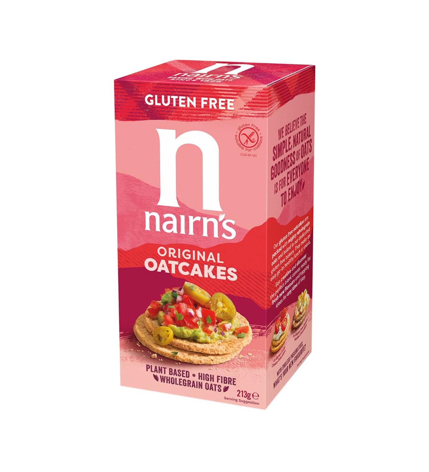 Nairn's Gluten Free Scottish Oatcake Crackers 213g (7.51 oz) - Pack of 4 | 852g Total - Buy Online on GoSupps.com