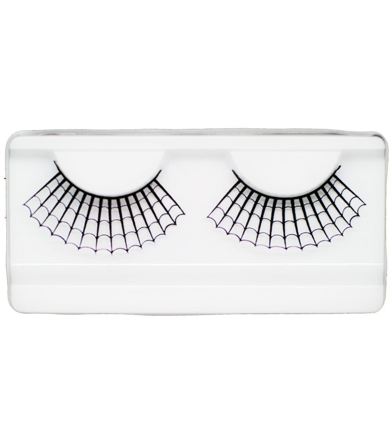 EMILYSTORES Spider Web Lace Black False Lashes - Halloween Costume Makeup | Cosplay Party Eyelashes - 1 Pair - Buy Online on GoSupps.com