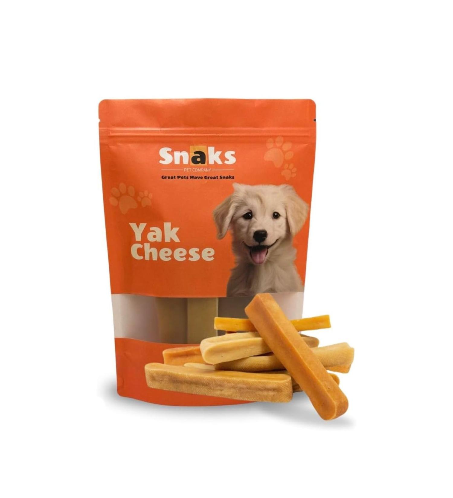 Snaks Yak Cheese Dog Chew - Cheese Bones & Long Lasting Dental Treats for Aggressive Chewers - Keeps Dogs Busy & Improves Oral Health - Rawhide-Free - Pack of 4 Large (Approx. 400-440g Per Pack) Large Pack of 4 - Buy Online on GoSupps.com