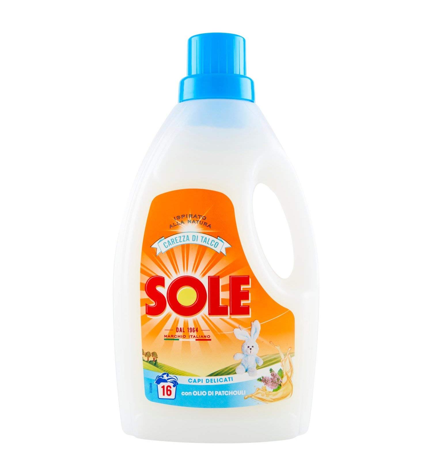 Sole Liquid Laundry Detergent for Machine and Hand Washing Caressing Talc - Buy Online on GoSupps.com