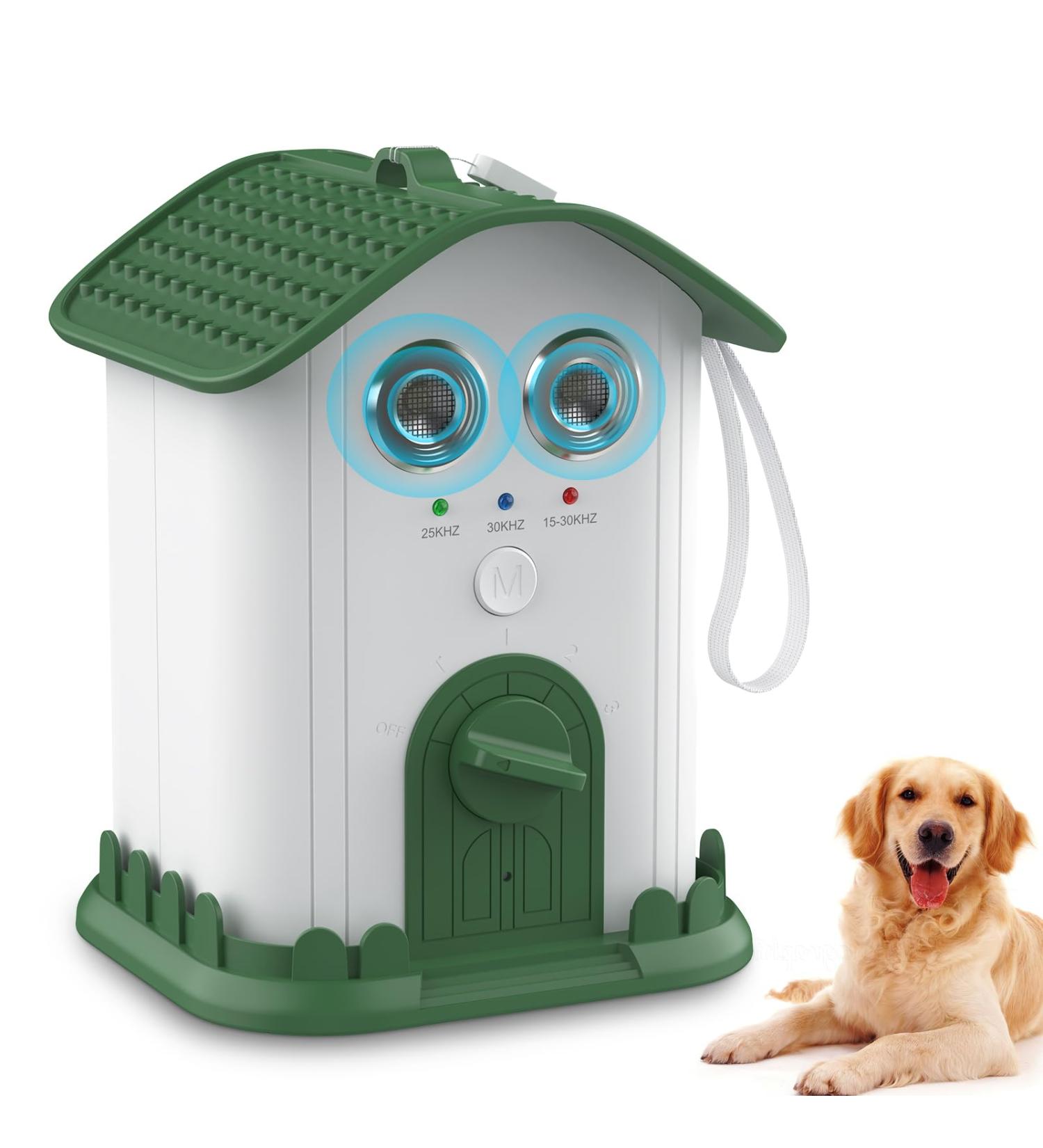 Jewyow Anti-Bell Device - 50ft Ultrasound Dog Repeller for Outdoor Use | 3 Frequencies & LED Display | Dog Bark Deterrent for Medium & Small Dogs | Ideal 9V Battery Powered Solution - Buy Online on GoSupps.com