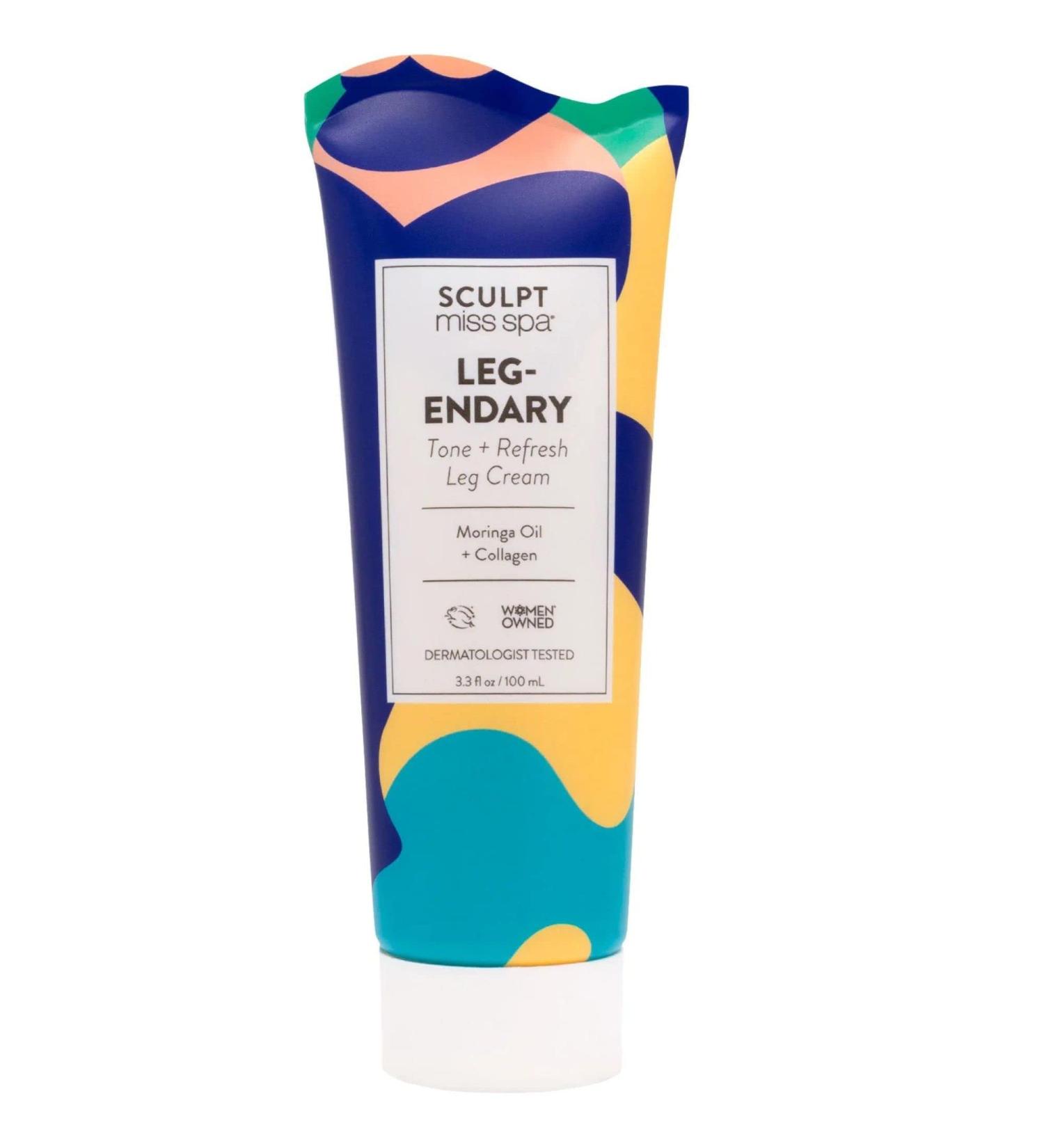 MISS SPA Collagen Leg Cream with Moringa & Rosehip Oil | Anti-Aging Body Lotion for Tired Legs | 3.3 Fl Oz - International Shipping Available - Buy Online on GoSupps.com