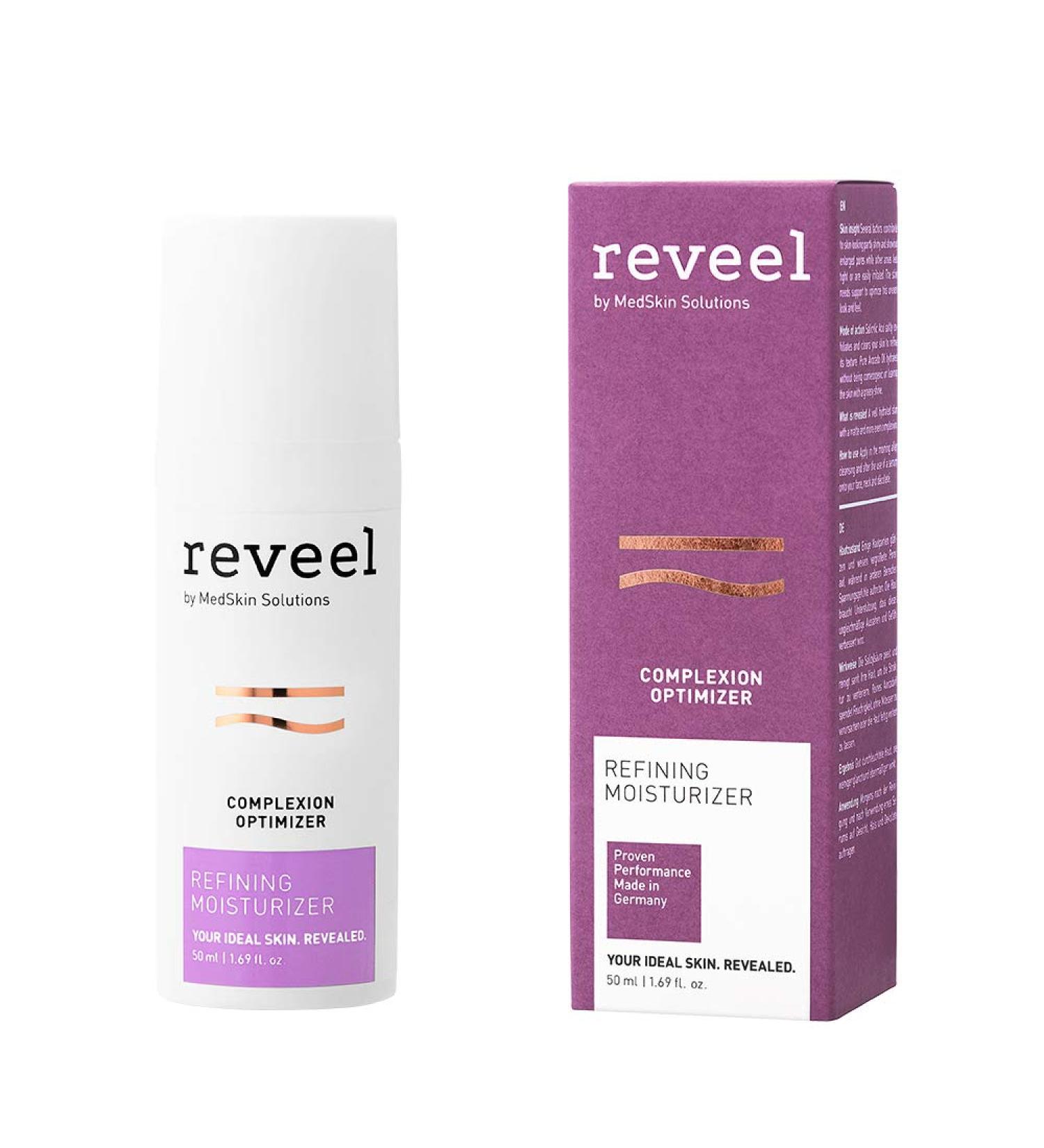 Reveel Refining Face Moisturizer - Anti-Aging Cream with Salicylic Acid & Avocado Oil | Day & Night Hydration for Men & Women | 1.69 fl oz - Buy Online on GoSupps.com